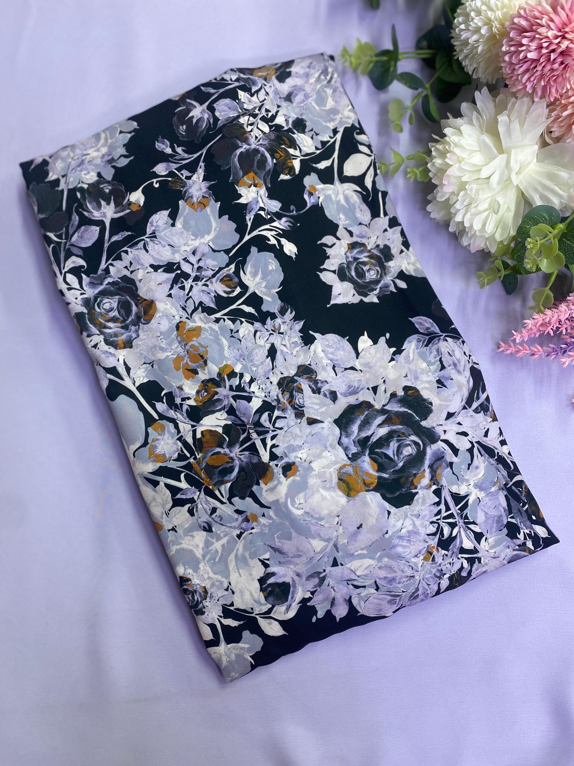 MARYAM SNOW SILK- MSS-812 ( BLACK GREY )