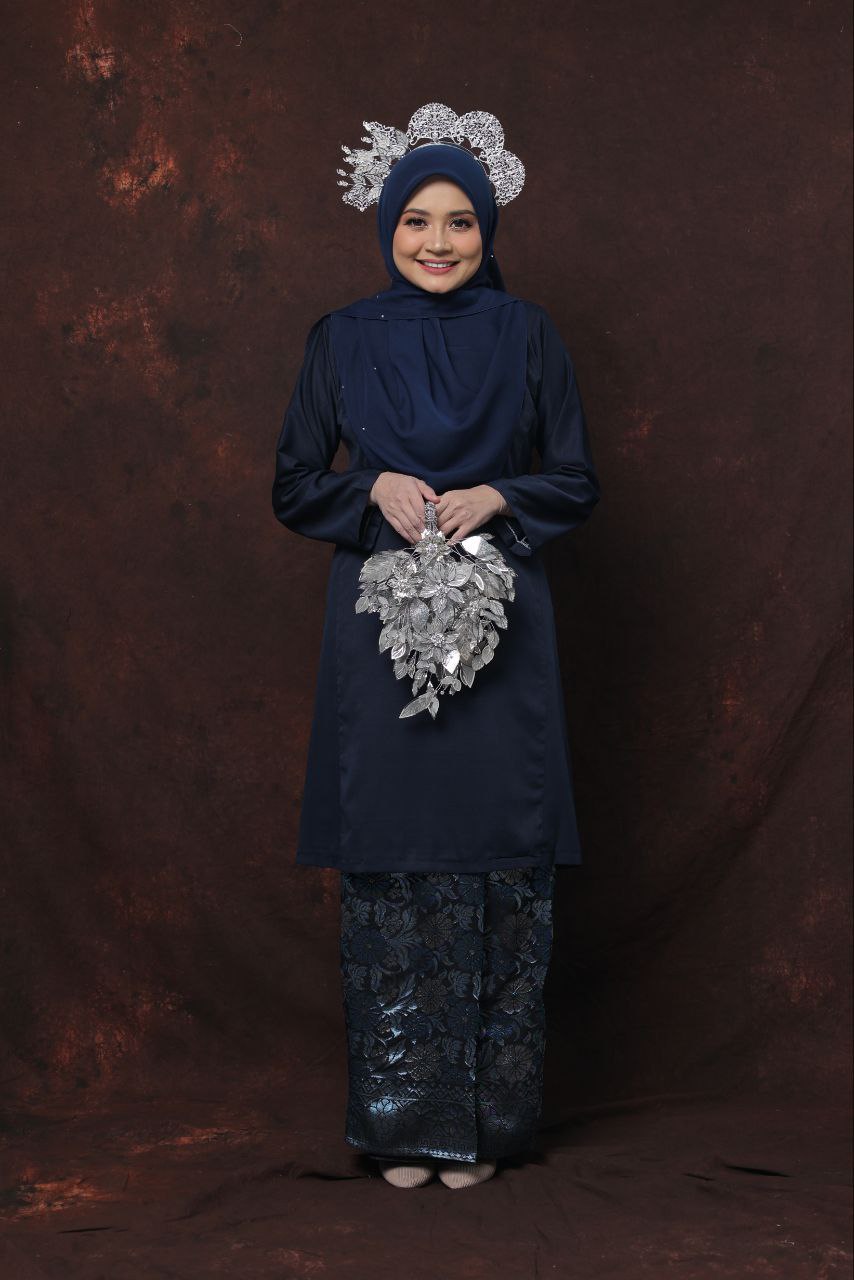 Qaseh Puteri Songket - NAVY BLUE