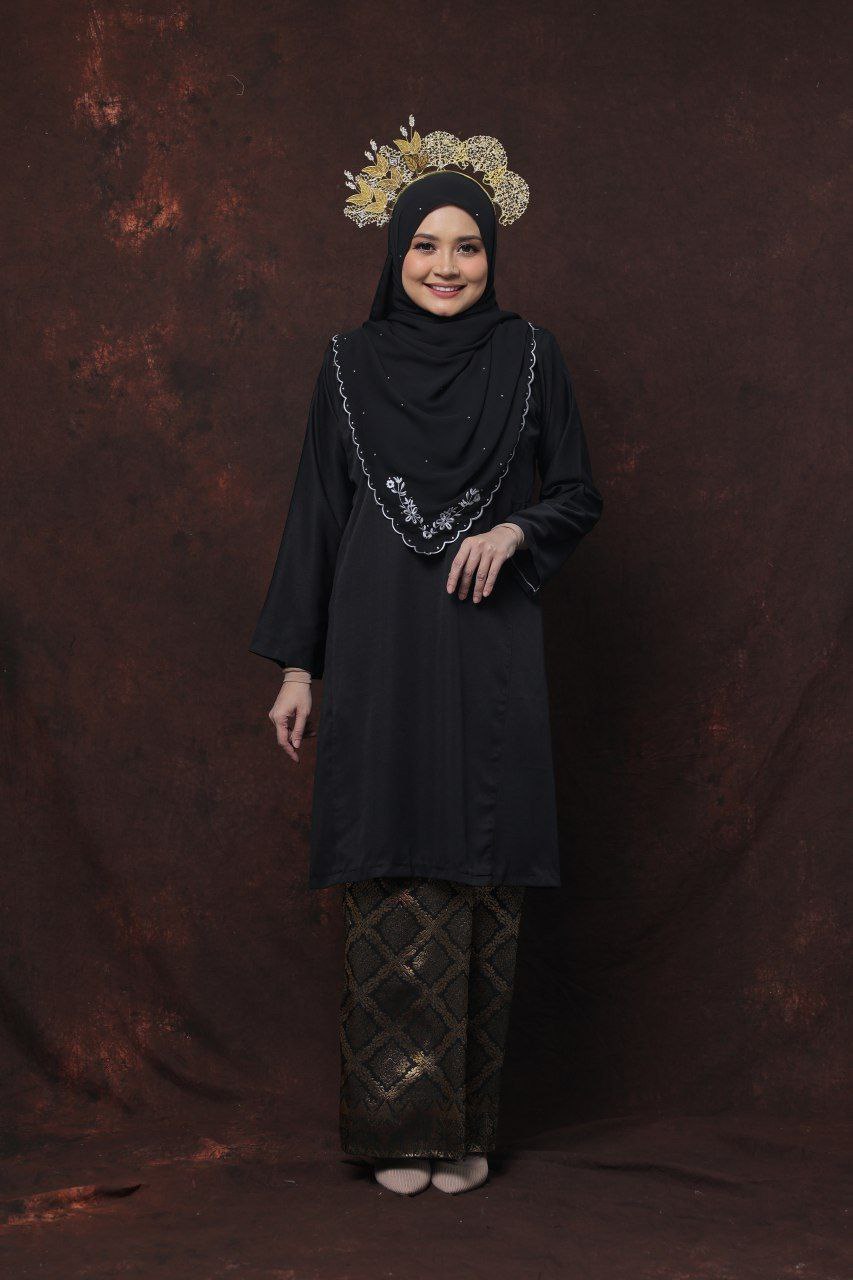 Qaseh Puteri Songket -BLACK