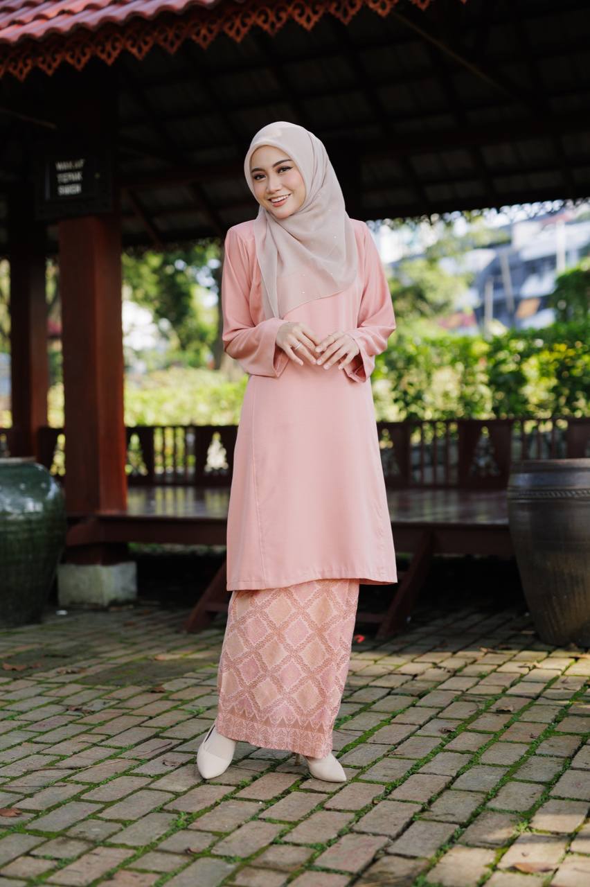 Qaseh Puteri Songket - PEACH PINK