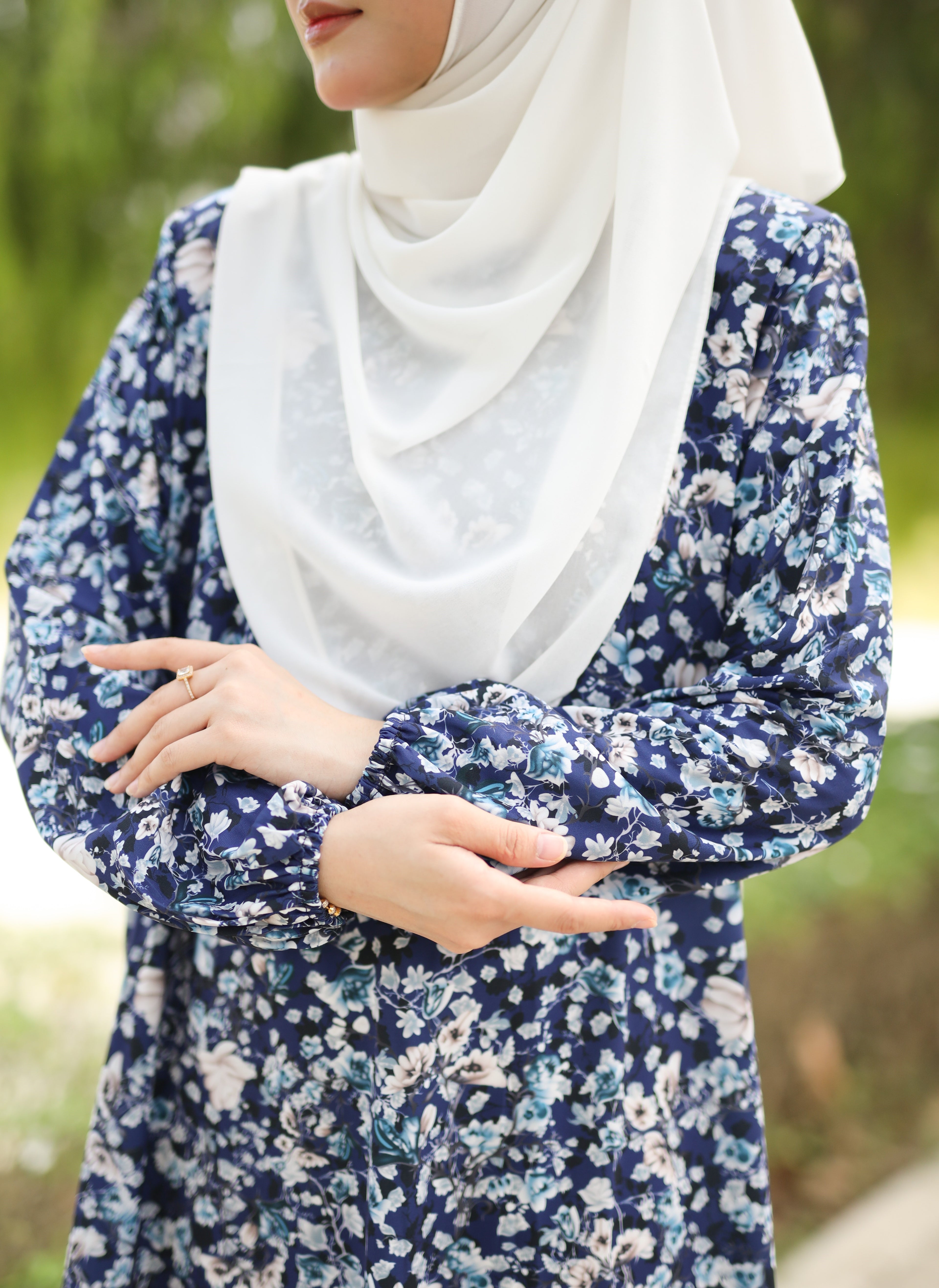 Jubah Adawiyah - JDS-614 ( BLUE BLACK )