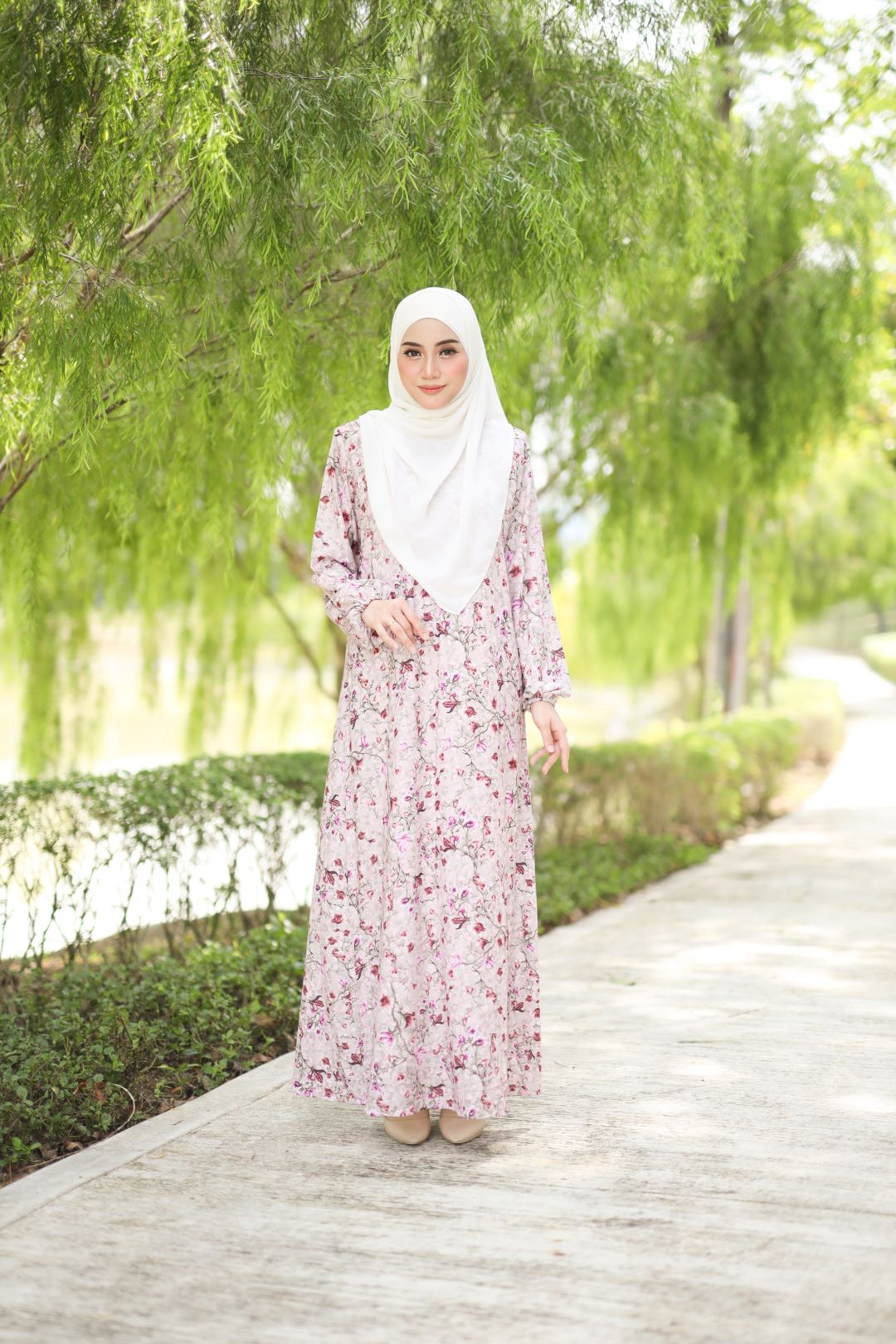 Jubah Adawiyah - JDS-618 ( PINK KHAKI )