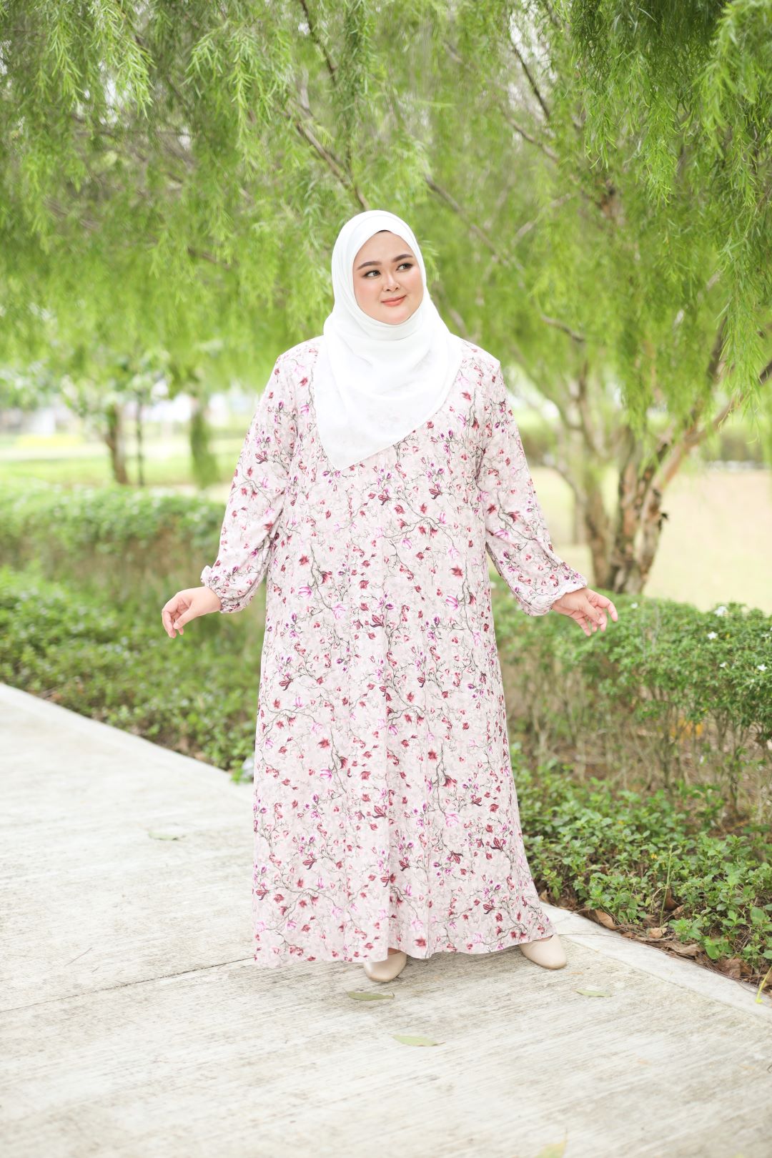 Jubah Adawiyah - JDS-618 ( PINK KHAKI )