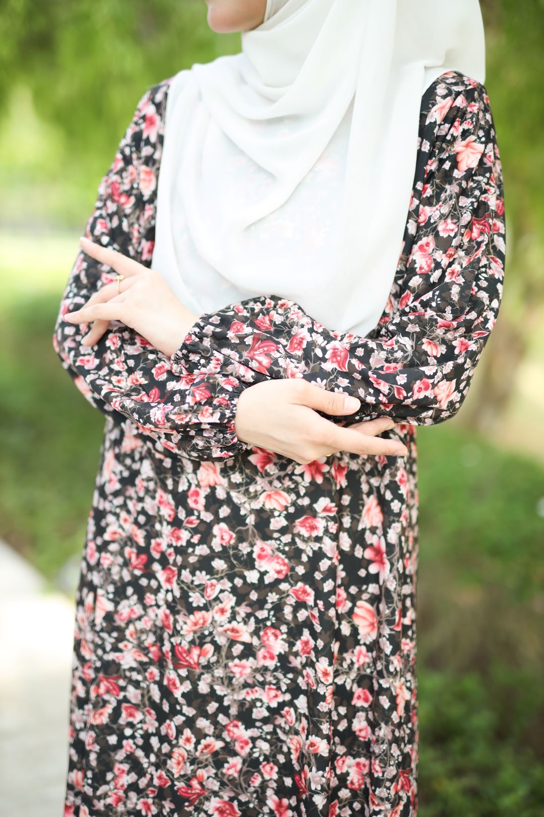 Jubah Adawiyah - JDS-616 ( BLACK RED )