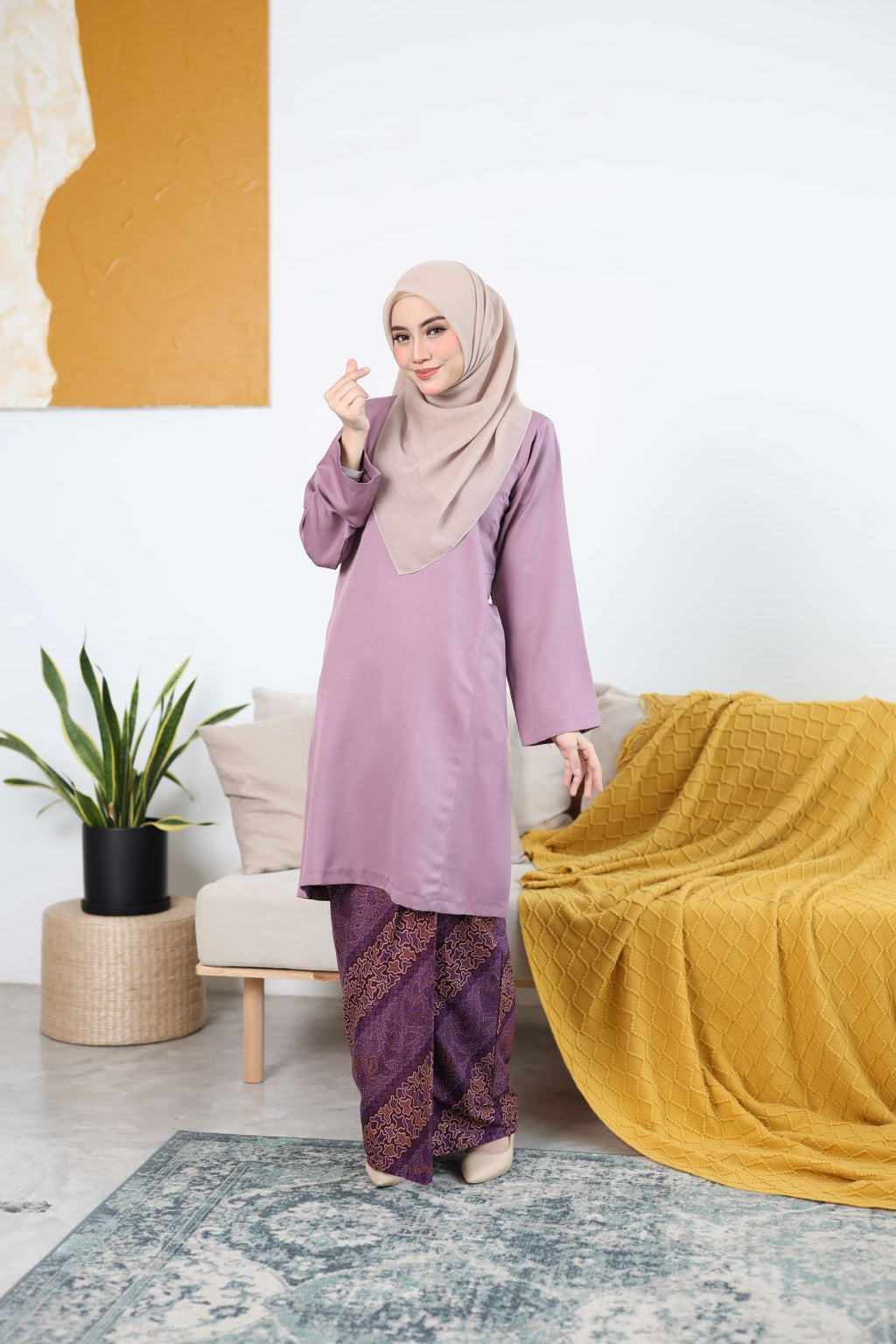KURUNG PAHANG MAHSURI - LILAC