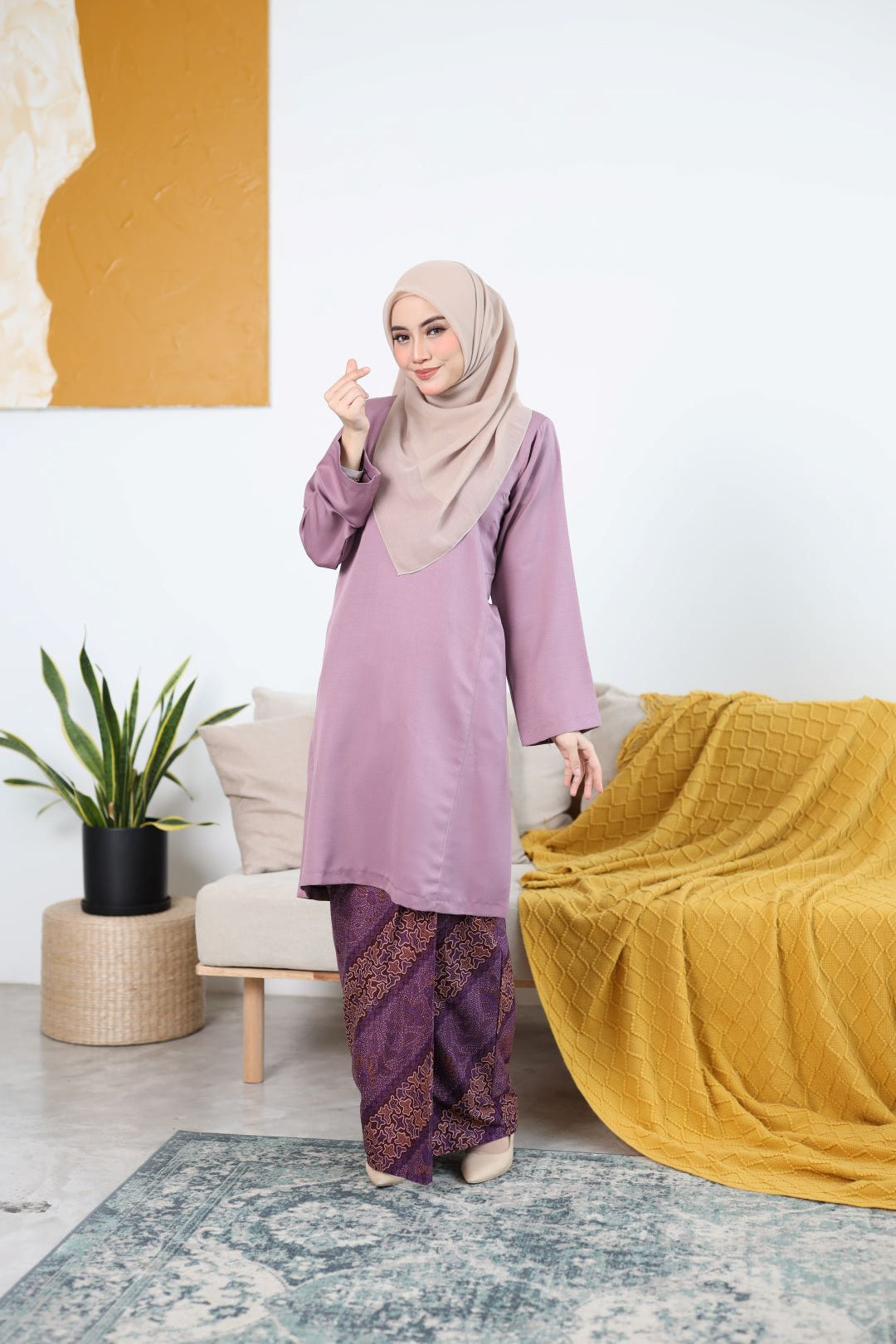 KURUNG PAHANG MAHSURI - LILAC