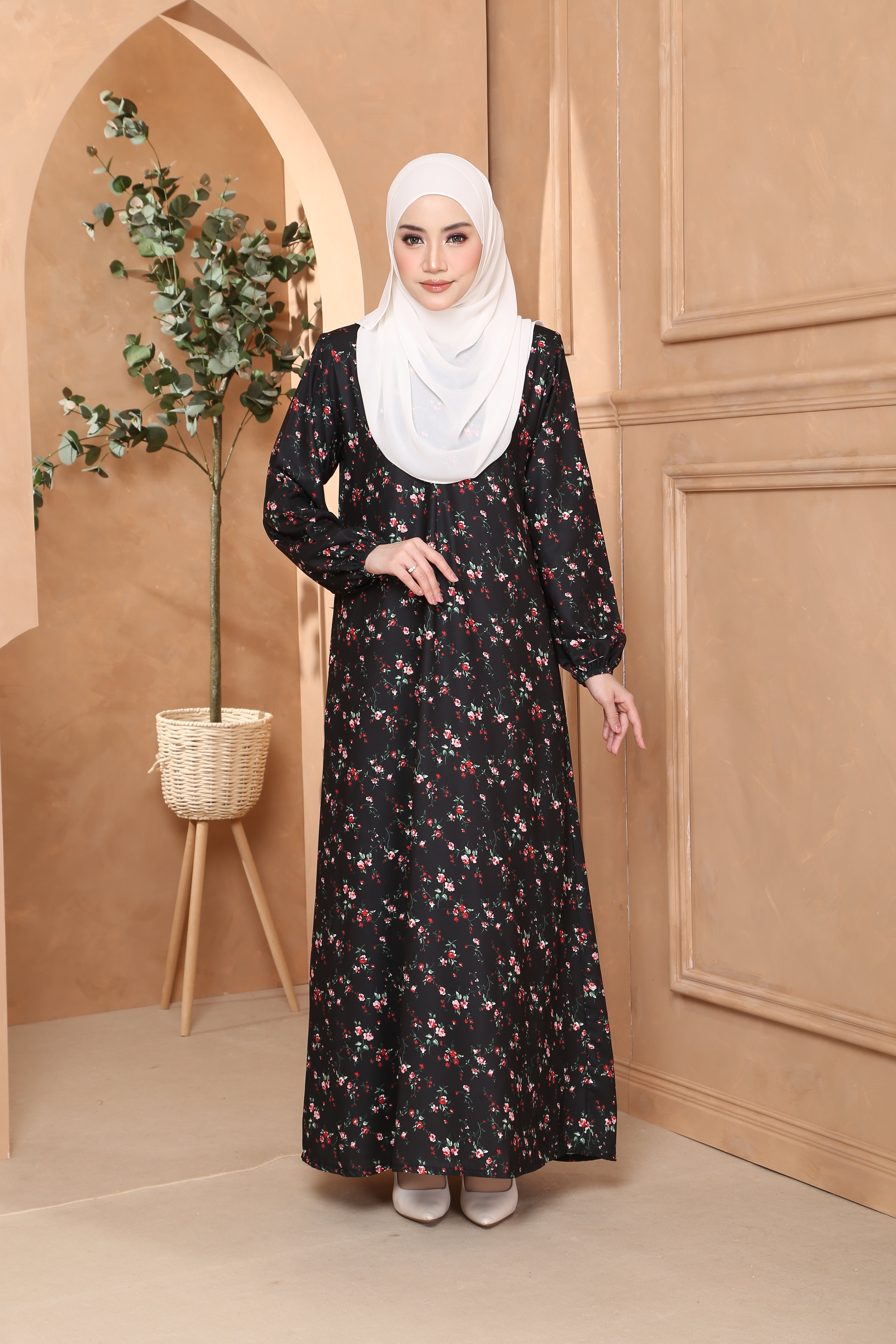 Jubah Helena Exclusive - JHE-521 ( BLACK )