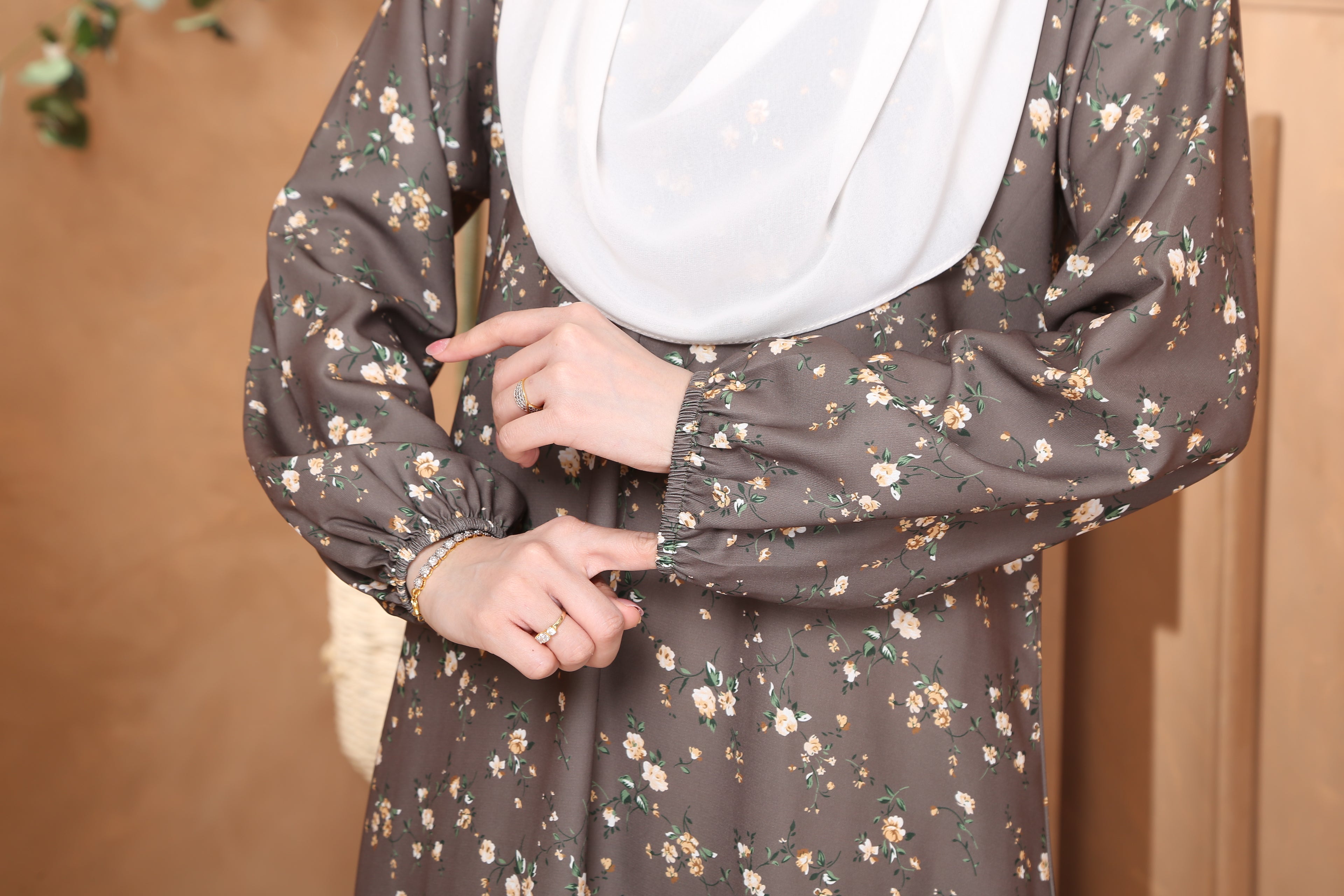 Jubah Helena Exclusive - JHE-522 ( DARK OLIVE )