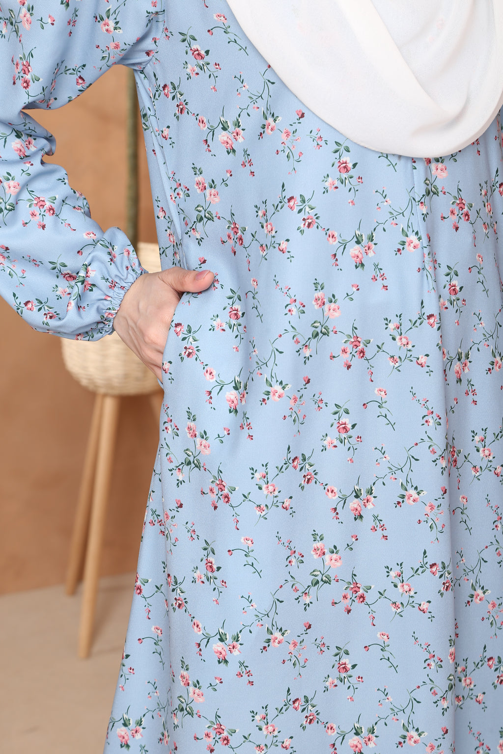 Jubah Helena Exclusive - JHE-524 ( BABY BLUE )