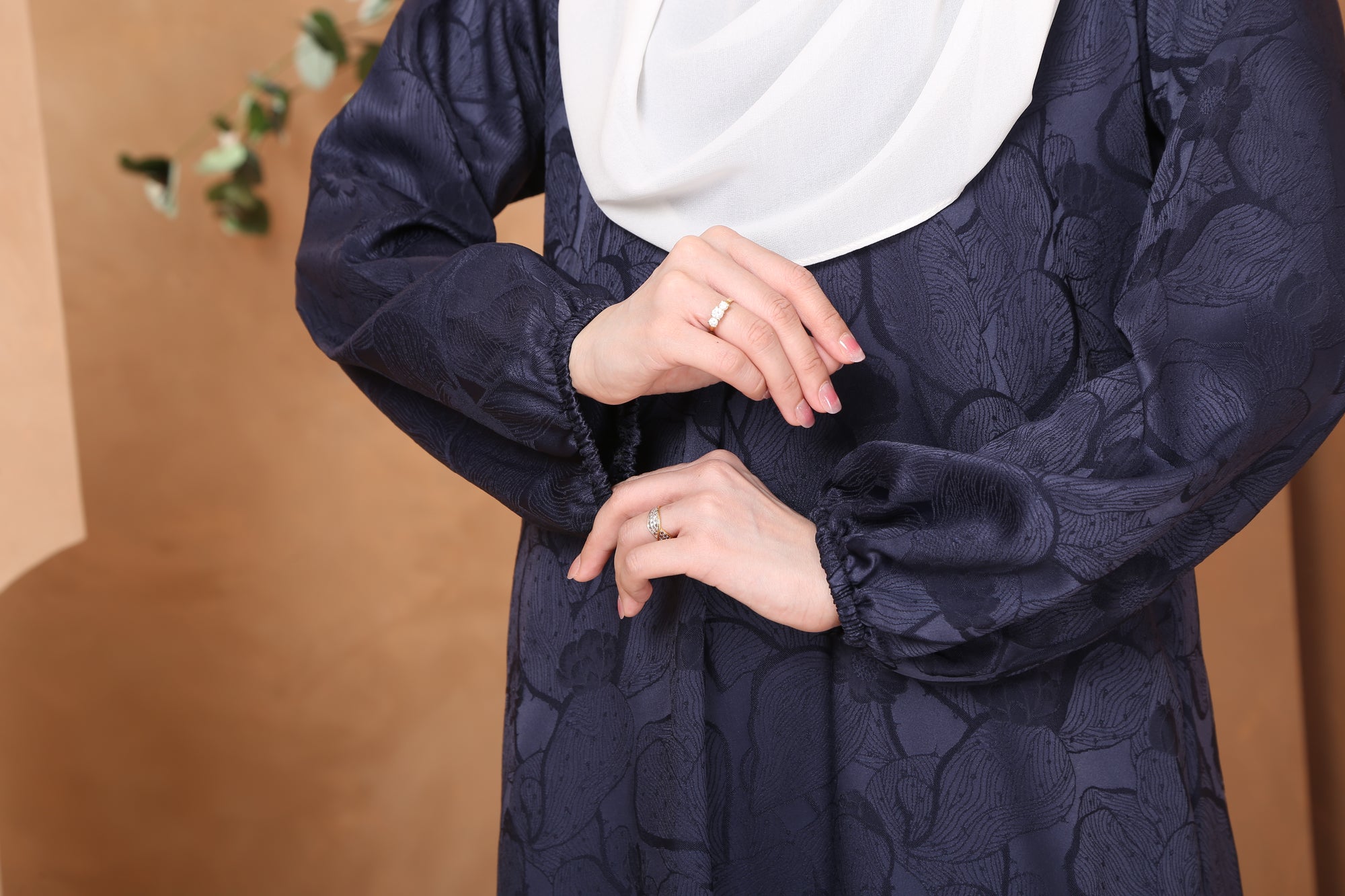 Jubah Naura Exclusive - NAVY BLUE