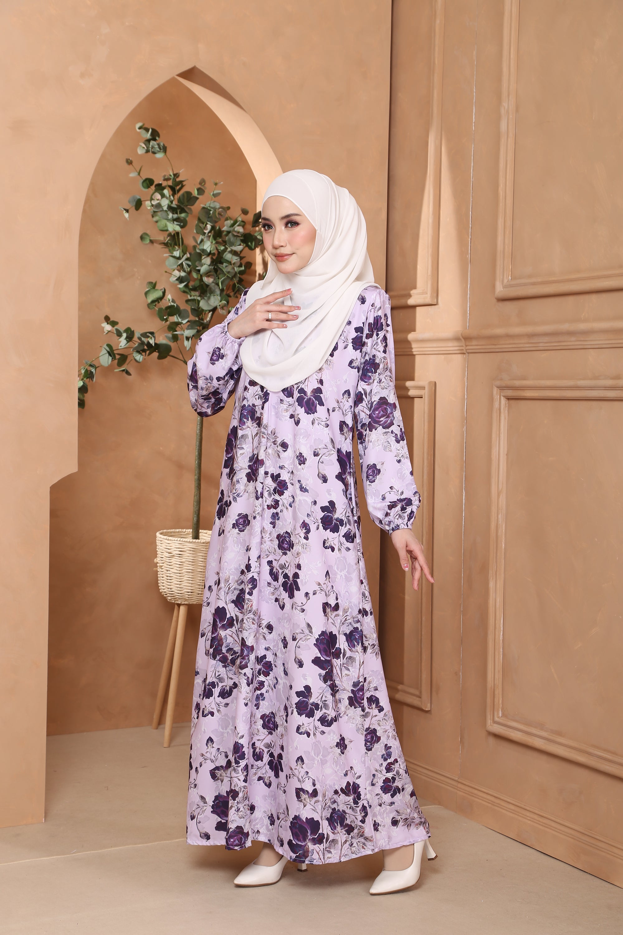 Jubah Maryam Exclusive -LAVENDER