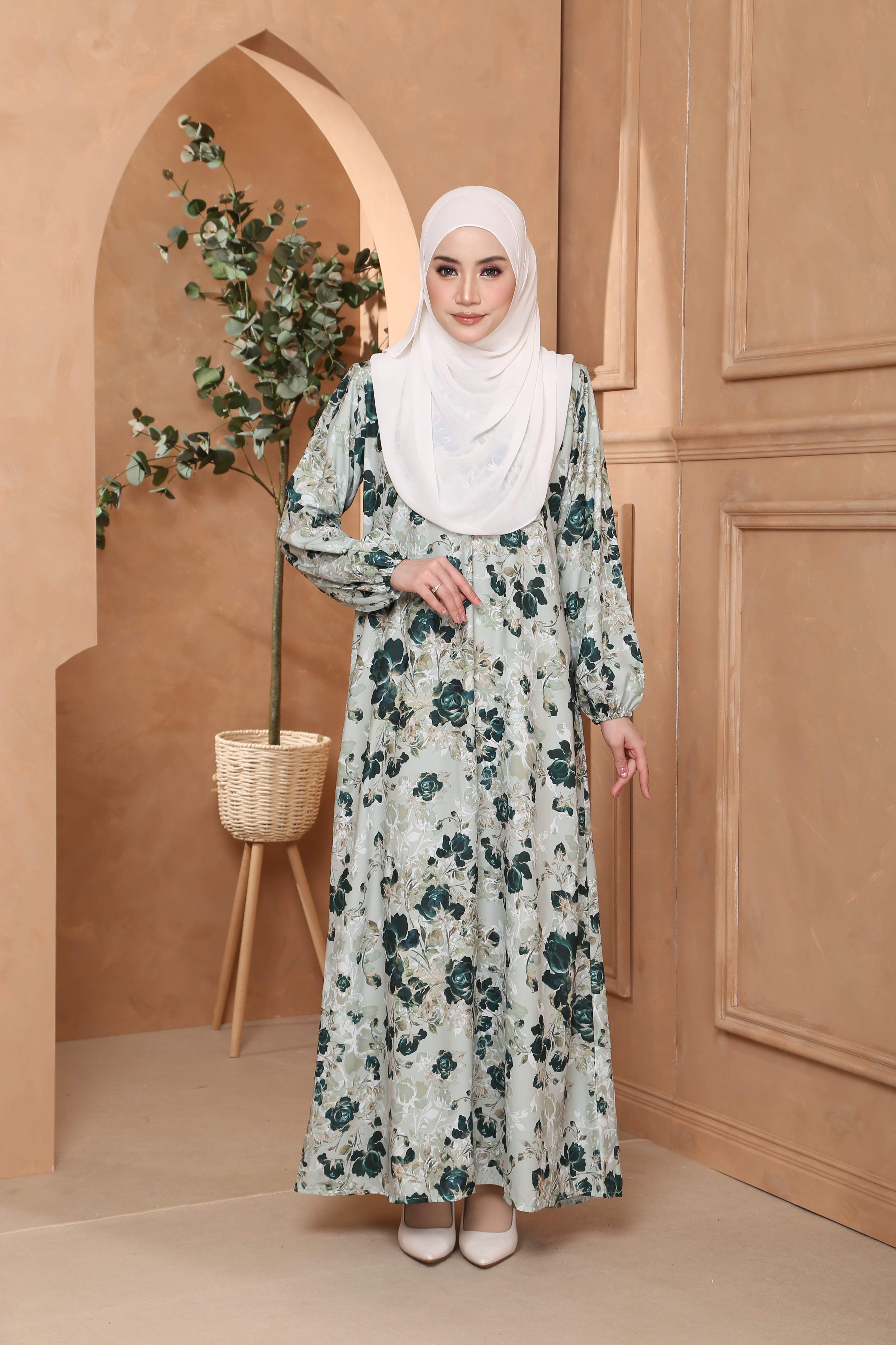Jubah Maryam Exclusive - JME-806 ( SAGE GREEN )