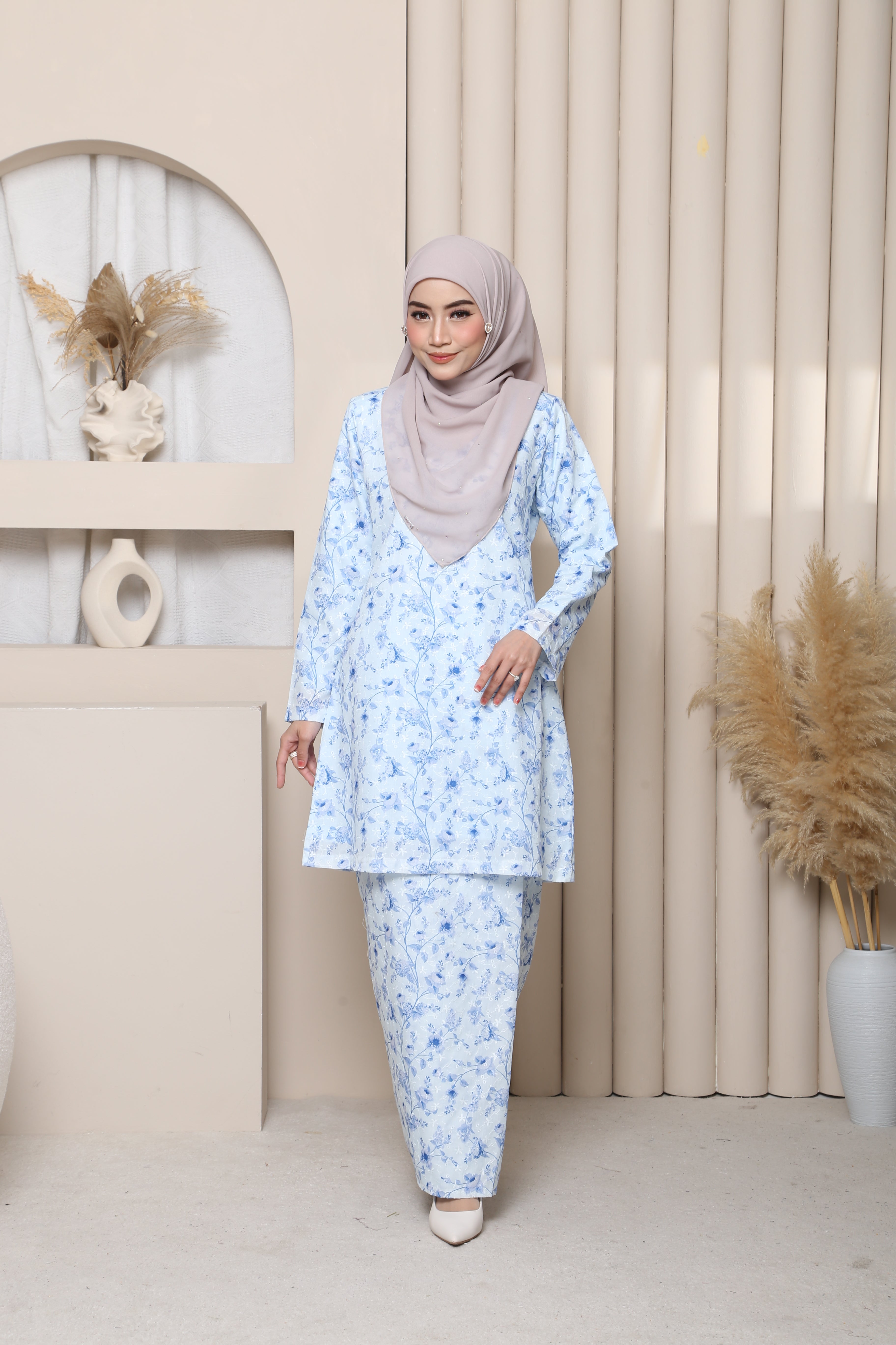 Kyoto Sulam Exclusive - CORNFLOWER BLUE