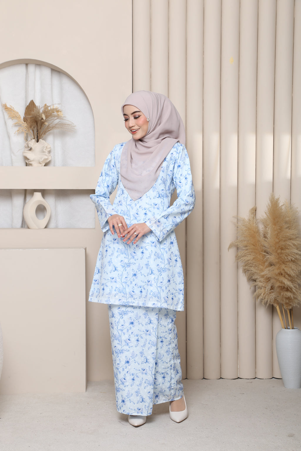 Kyoto Sulam Exclusive - CORNFLOWER BLUE