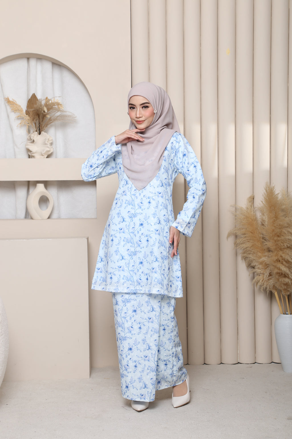 Kyoto Sulam Exclusive - CORNFLOWER BLUE