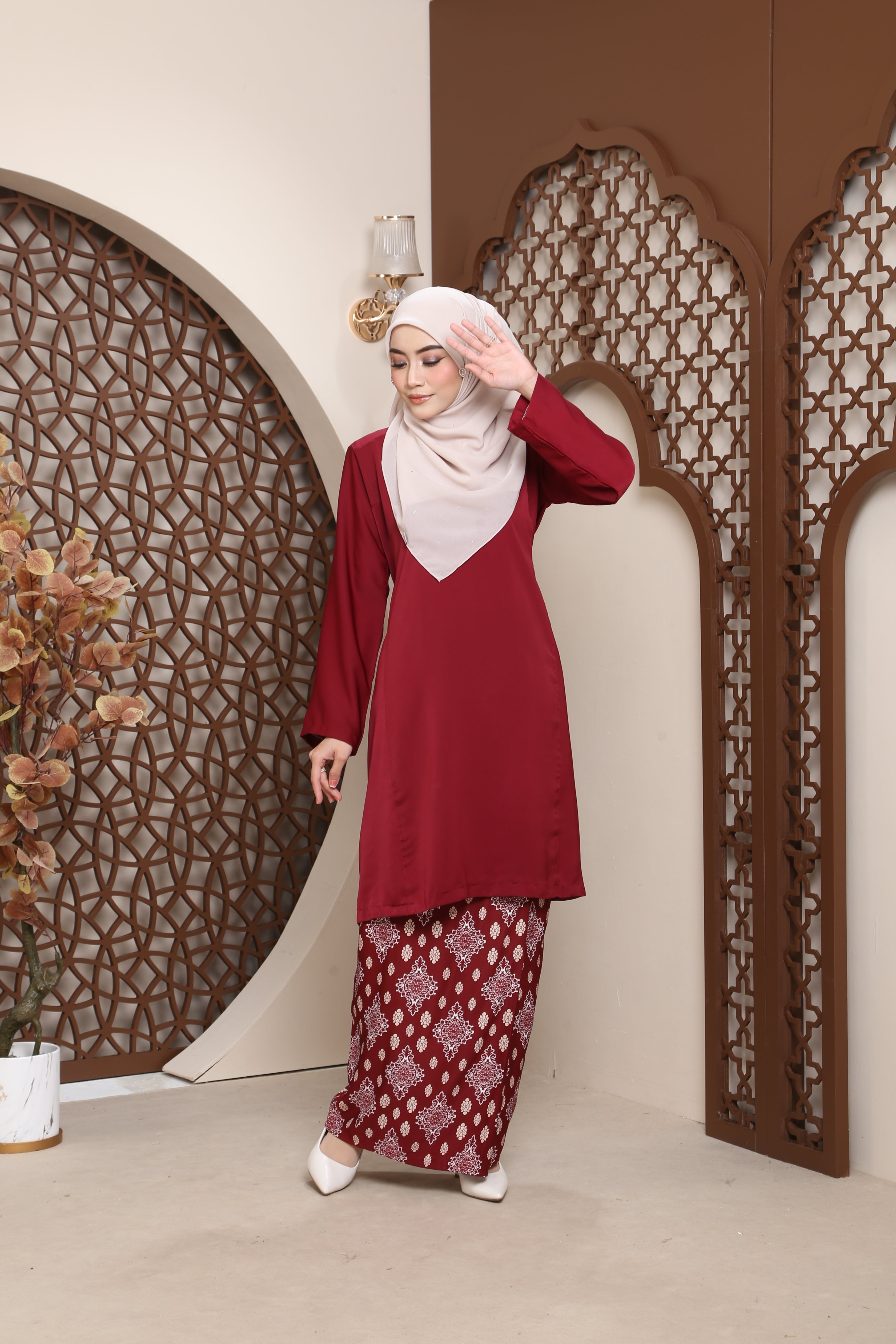 Embun Songket Exclusive - MAROON