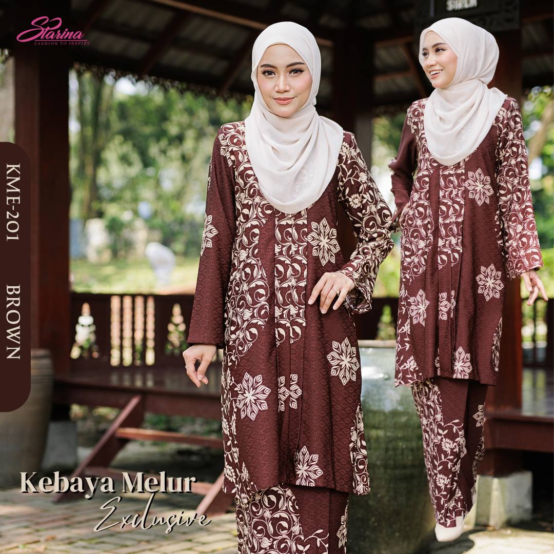 KEBAYA MELUR EXCLUSIVE - BROWN