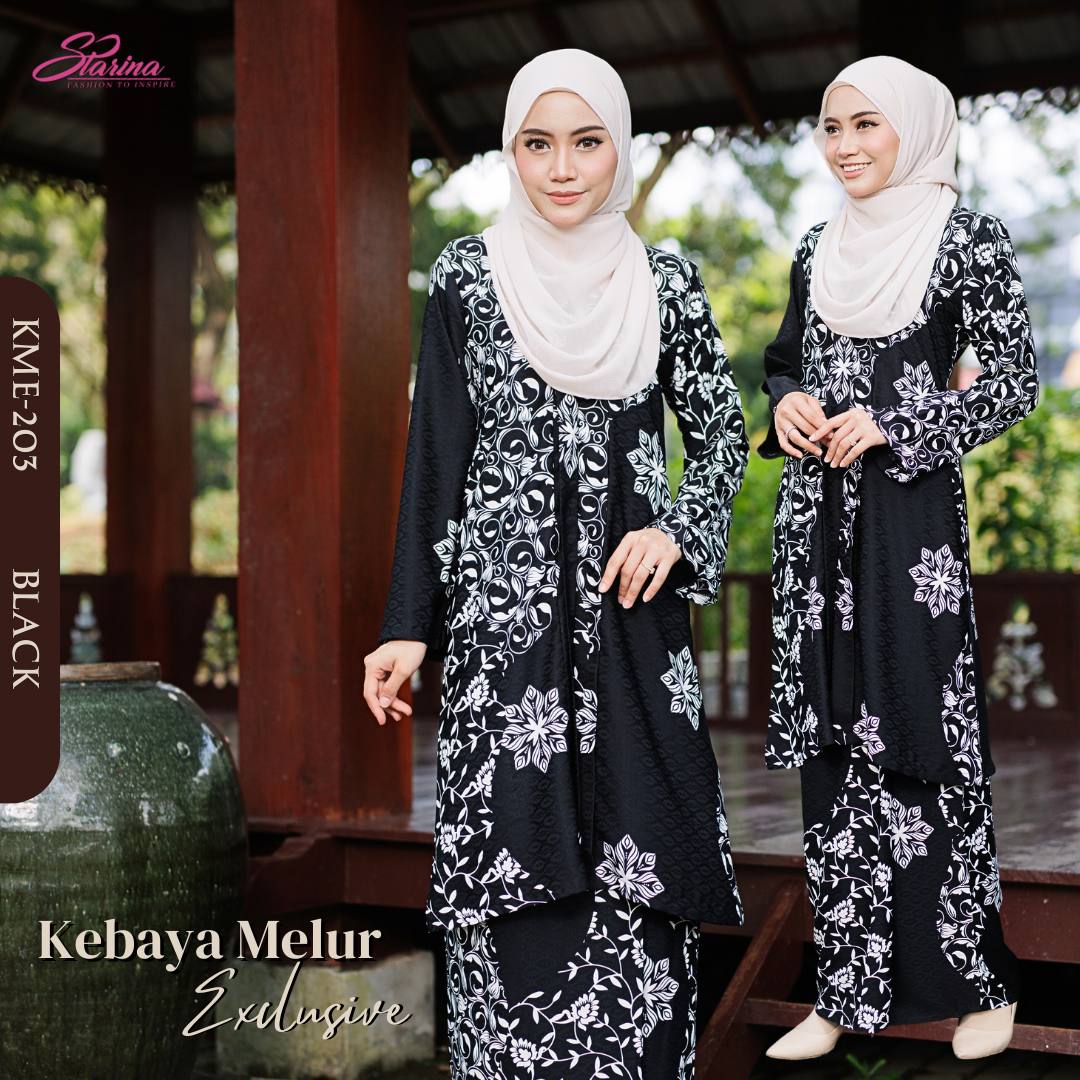 KEBAYA MELUR EXCLUSIVE - BLACK