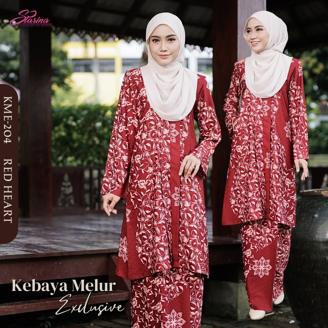 KEBAYA MELUR EXCLUSIVE - RED HEART