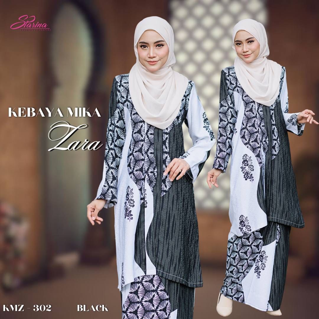 KEBAYA MIKA ZAHRA - BLACK