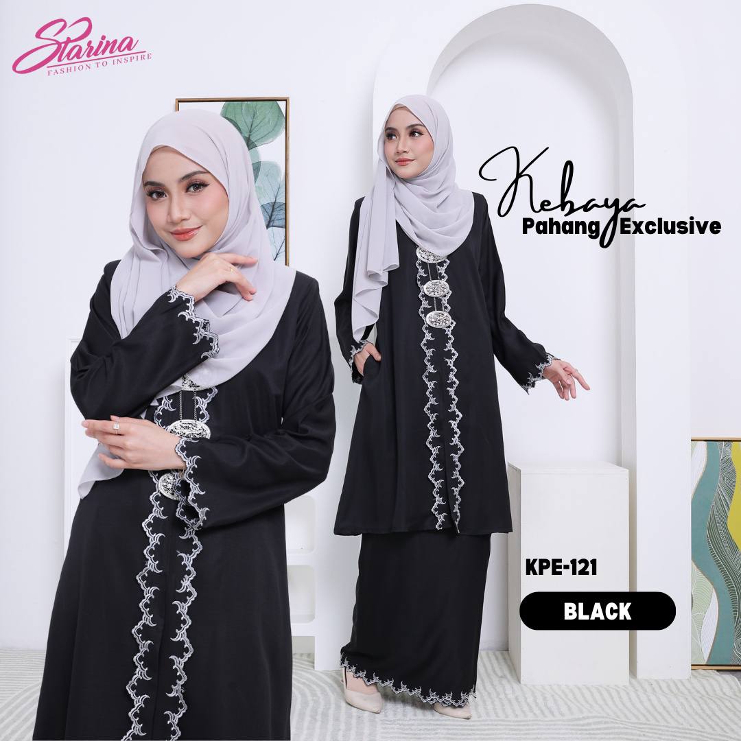 KEBAYA PAHANG EXCLUSIVE - BLACK