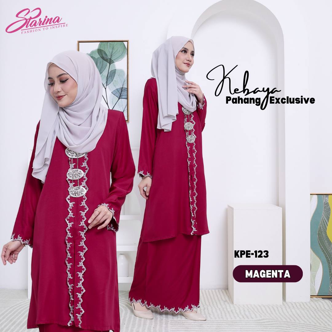 KEBAYA PAHANG EXCLUSIVE - MAGENTA