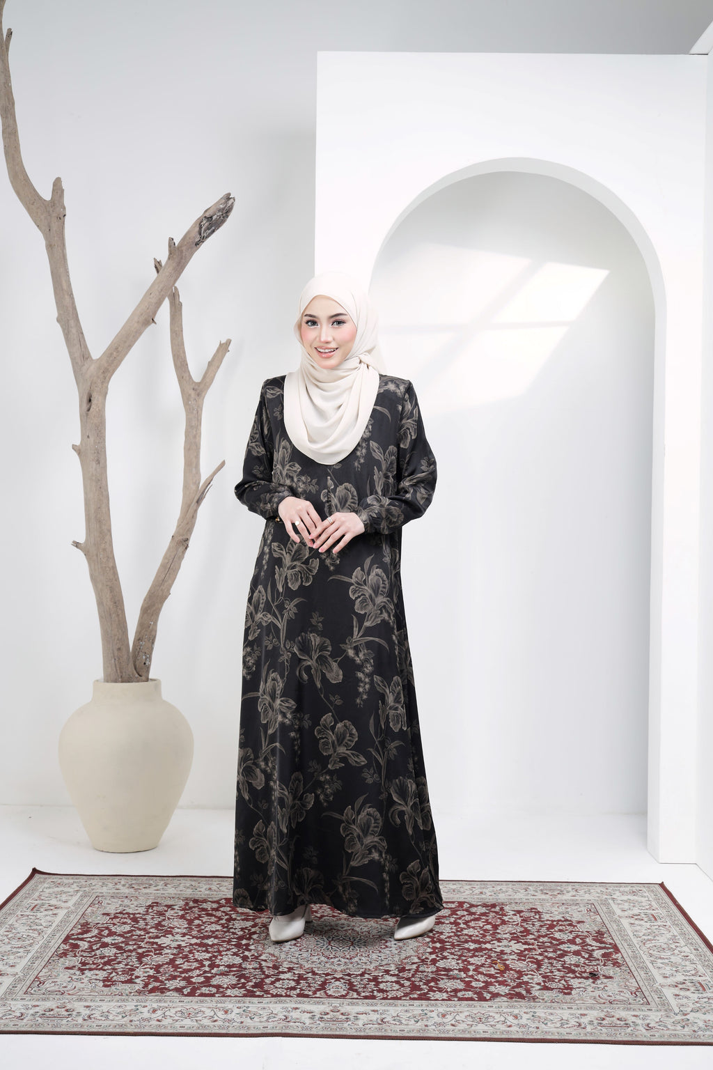 Jubah Camelia Exclusive - JCE-170 ( BLACK )