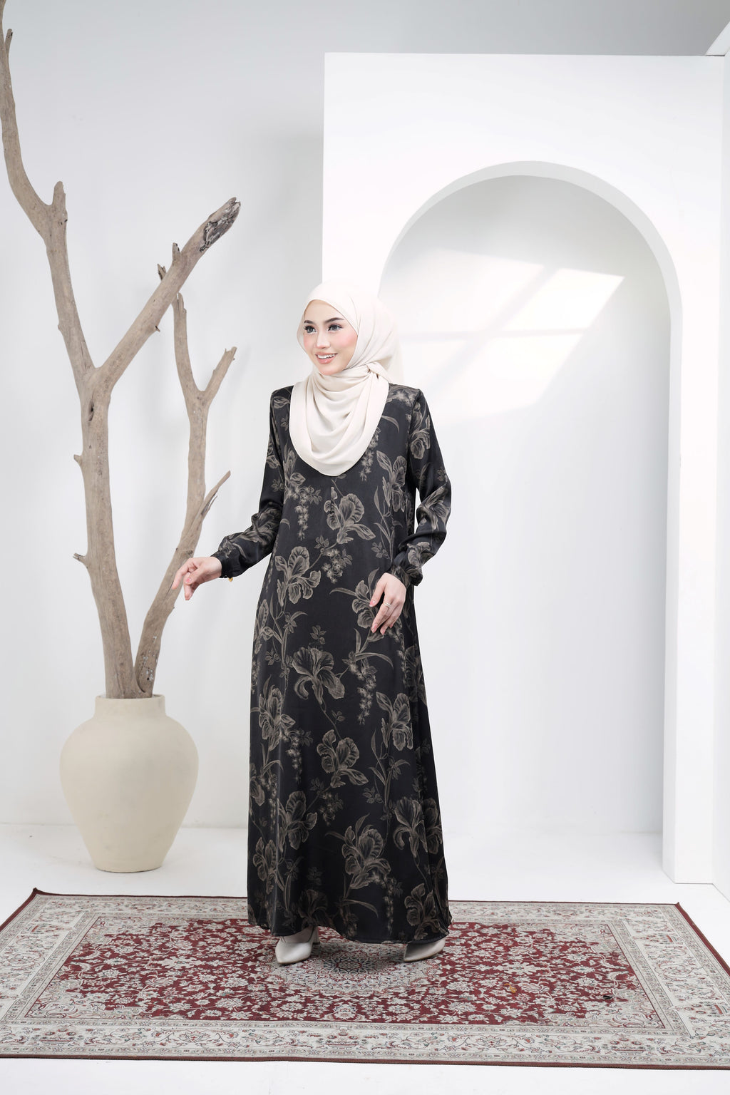 Jubah Camelia Exclusive - JCE-170 ( BLACK )