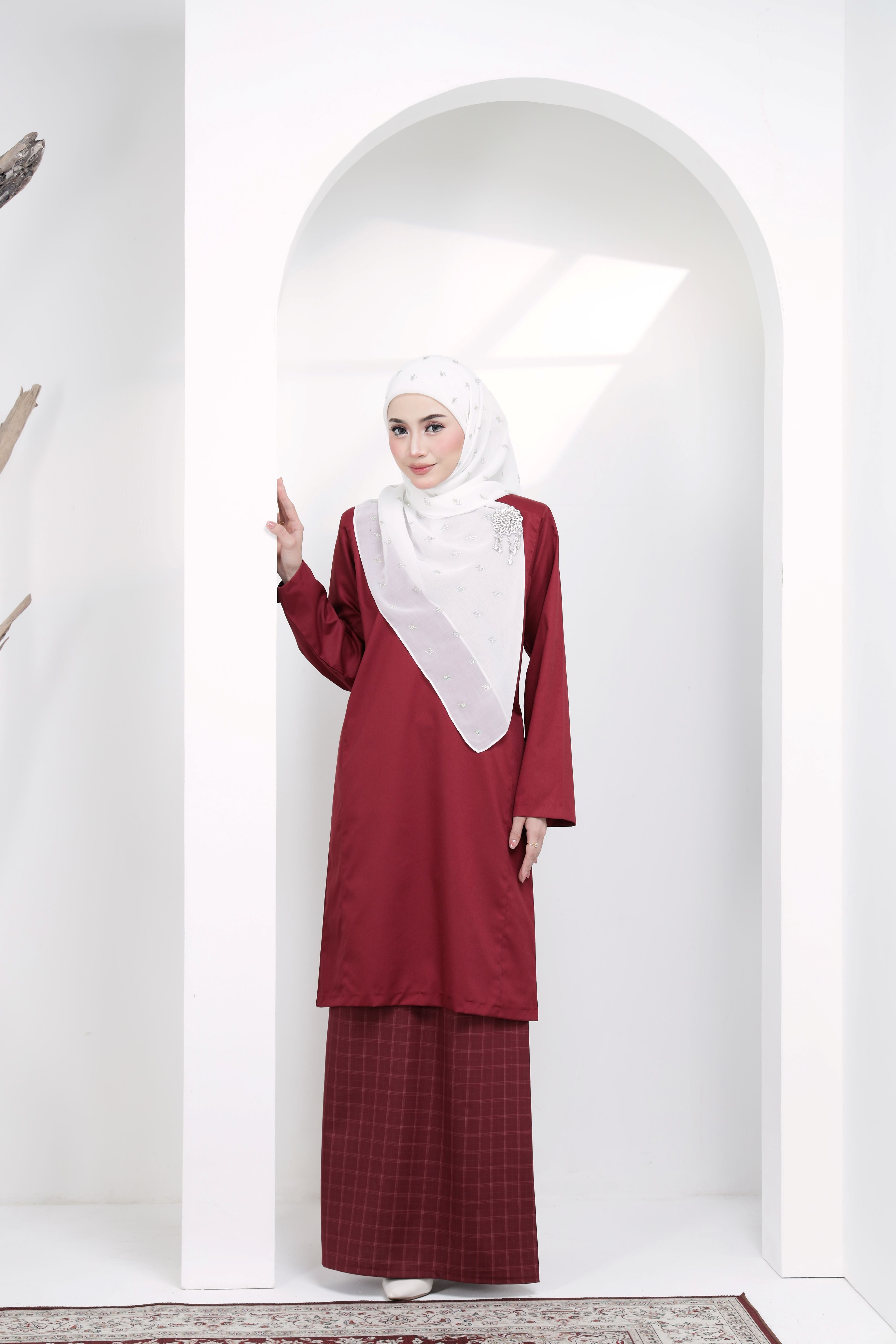 Kurung Johor Classic- KJC-202 ( Maroon )