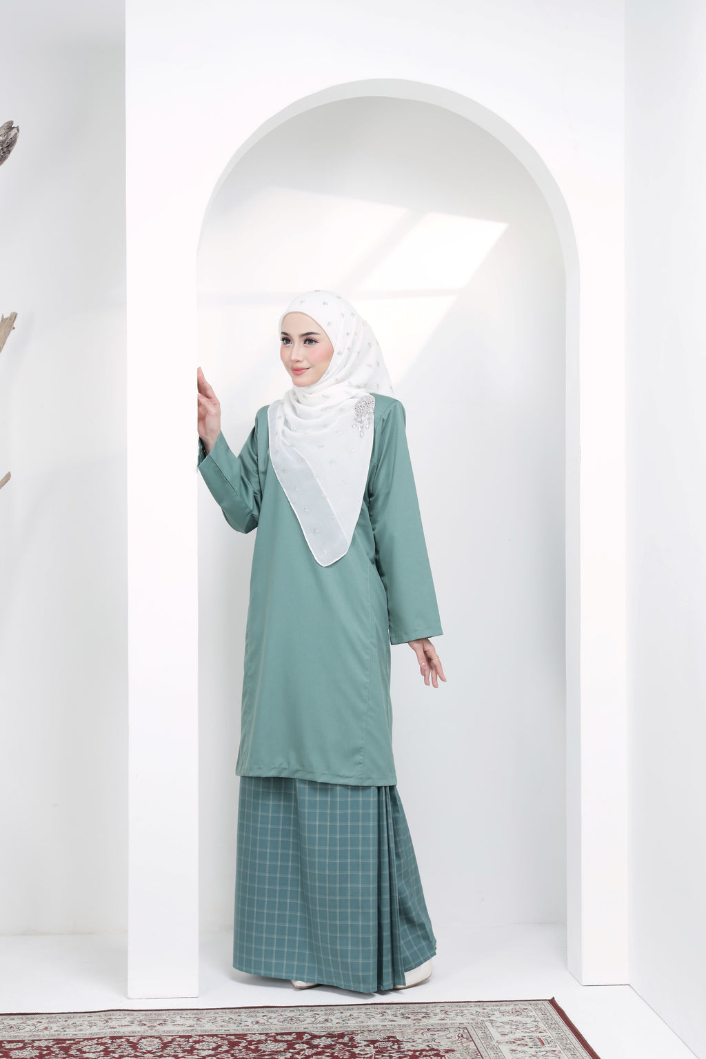 Kurung Johor Classic- KJC-203 ( Steel Teal )