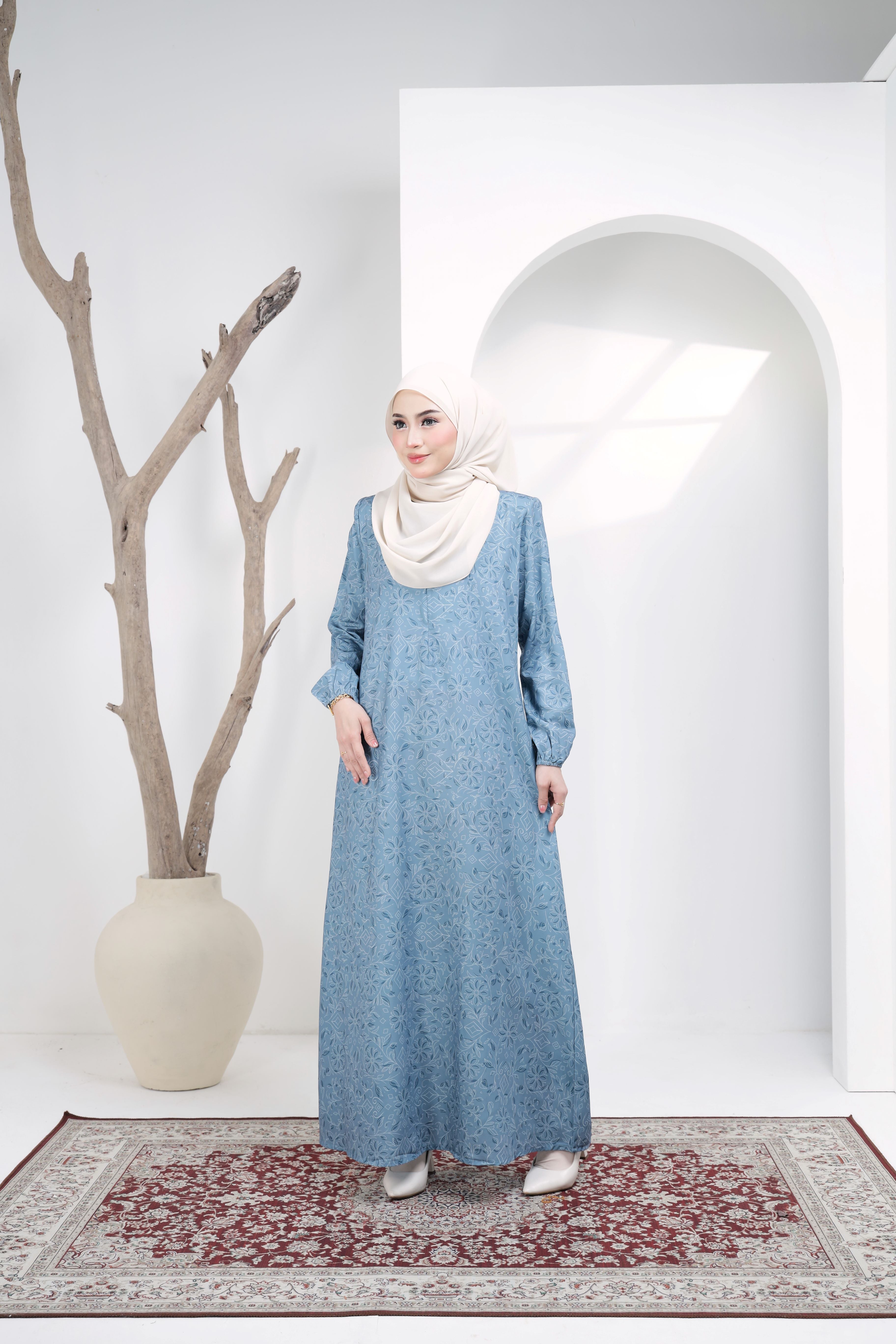 Jubah Zahra Exclusive - JZE-101 ( BLUE )