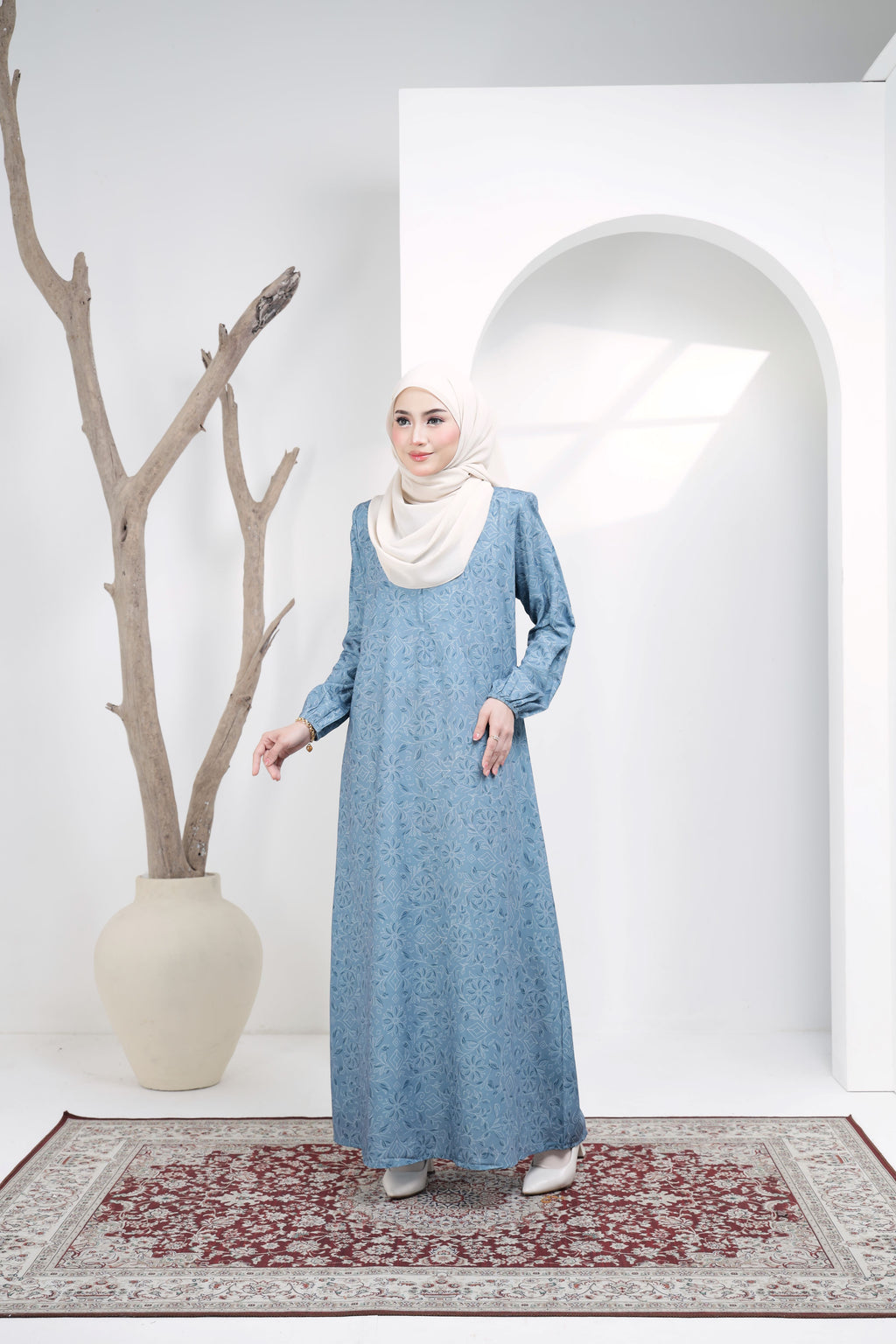 Jubah Zahra Exclusive - JZE-101 ( BLUE )