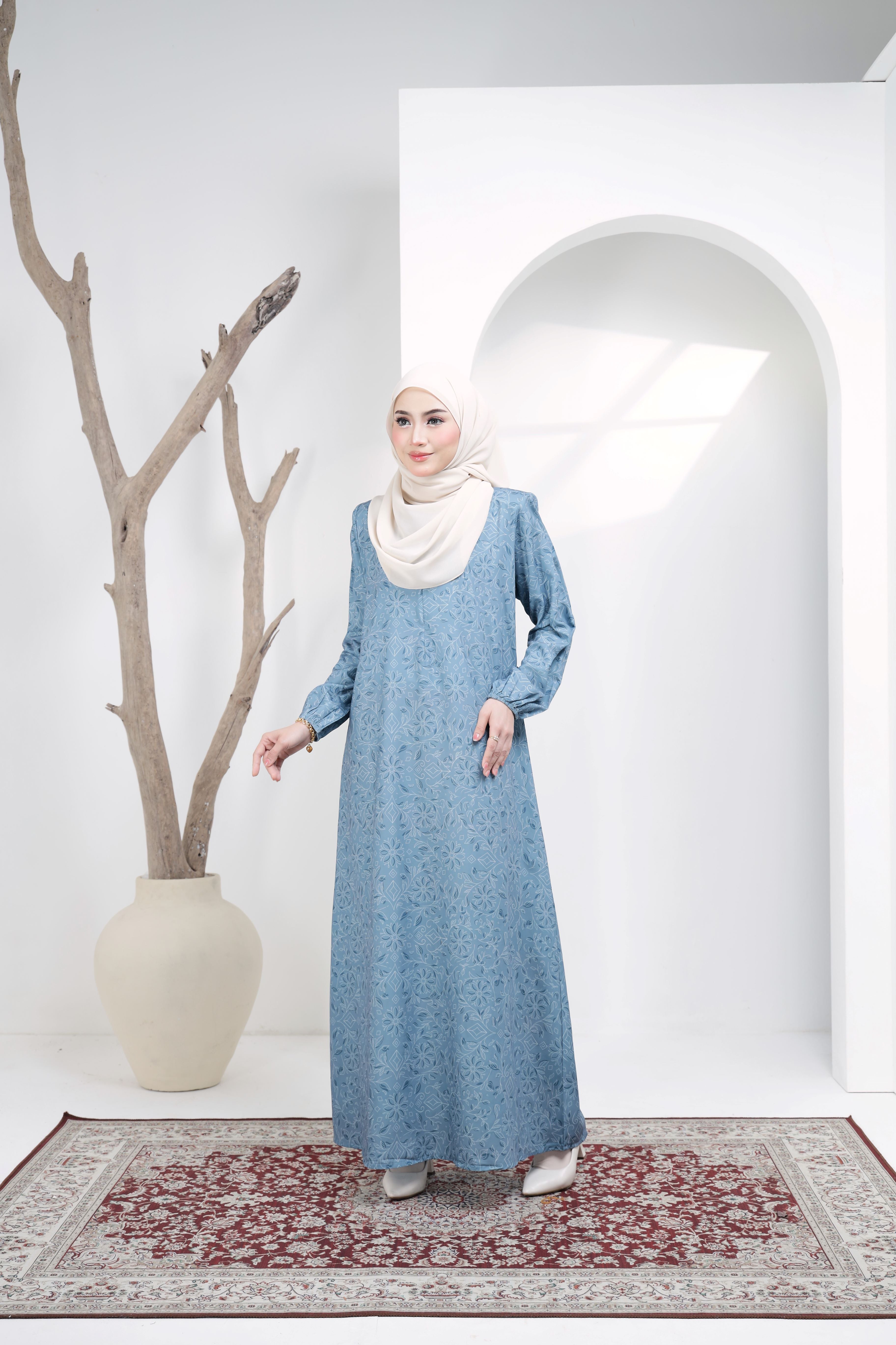 Jubah Zahra Exclusive - JZE-101 ( BLUE )