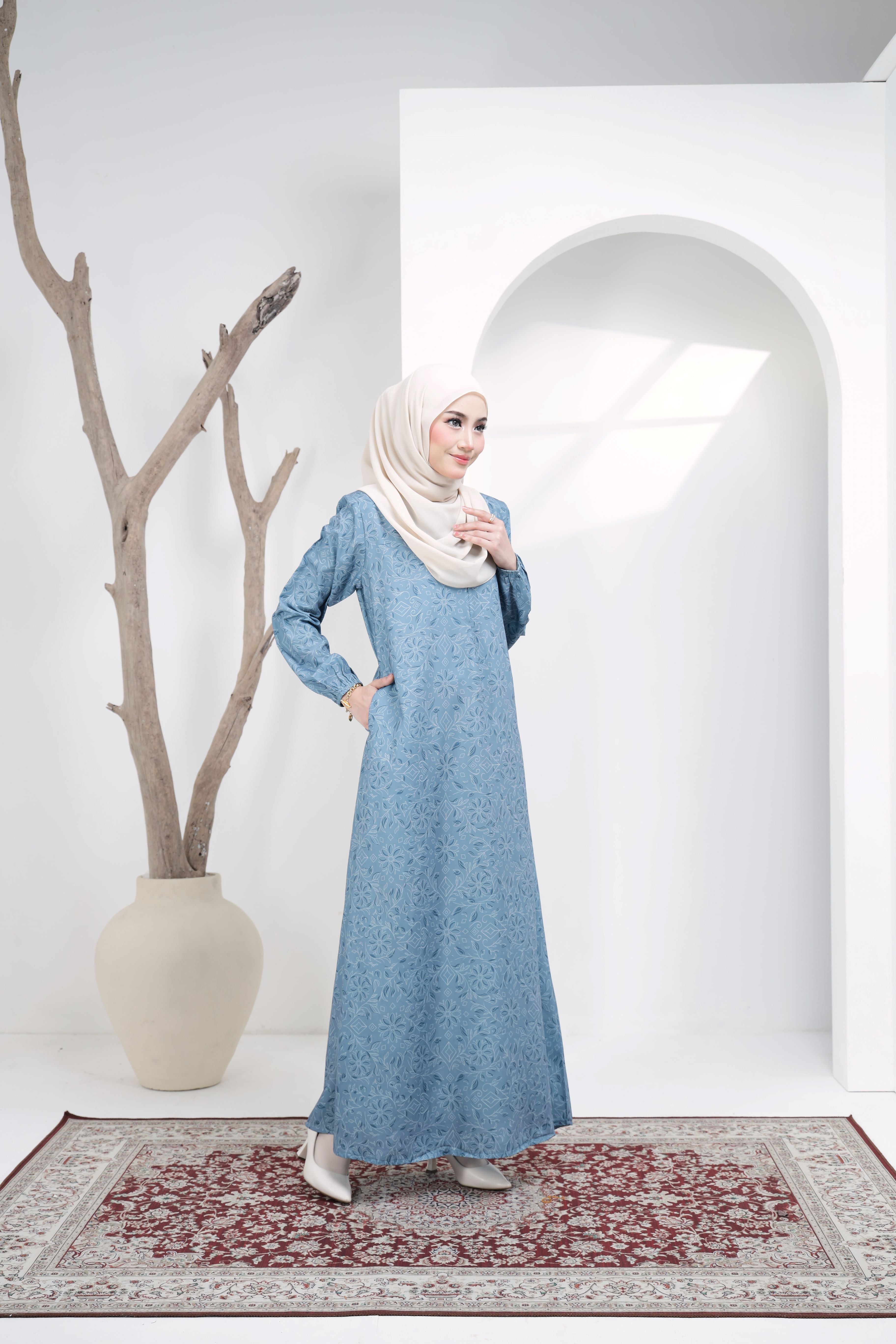 Jubah Zahra Exclusive - JZE-101 ( BLUE )