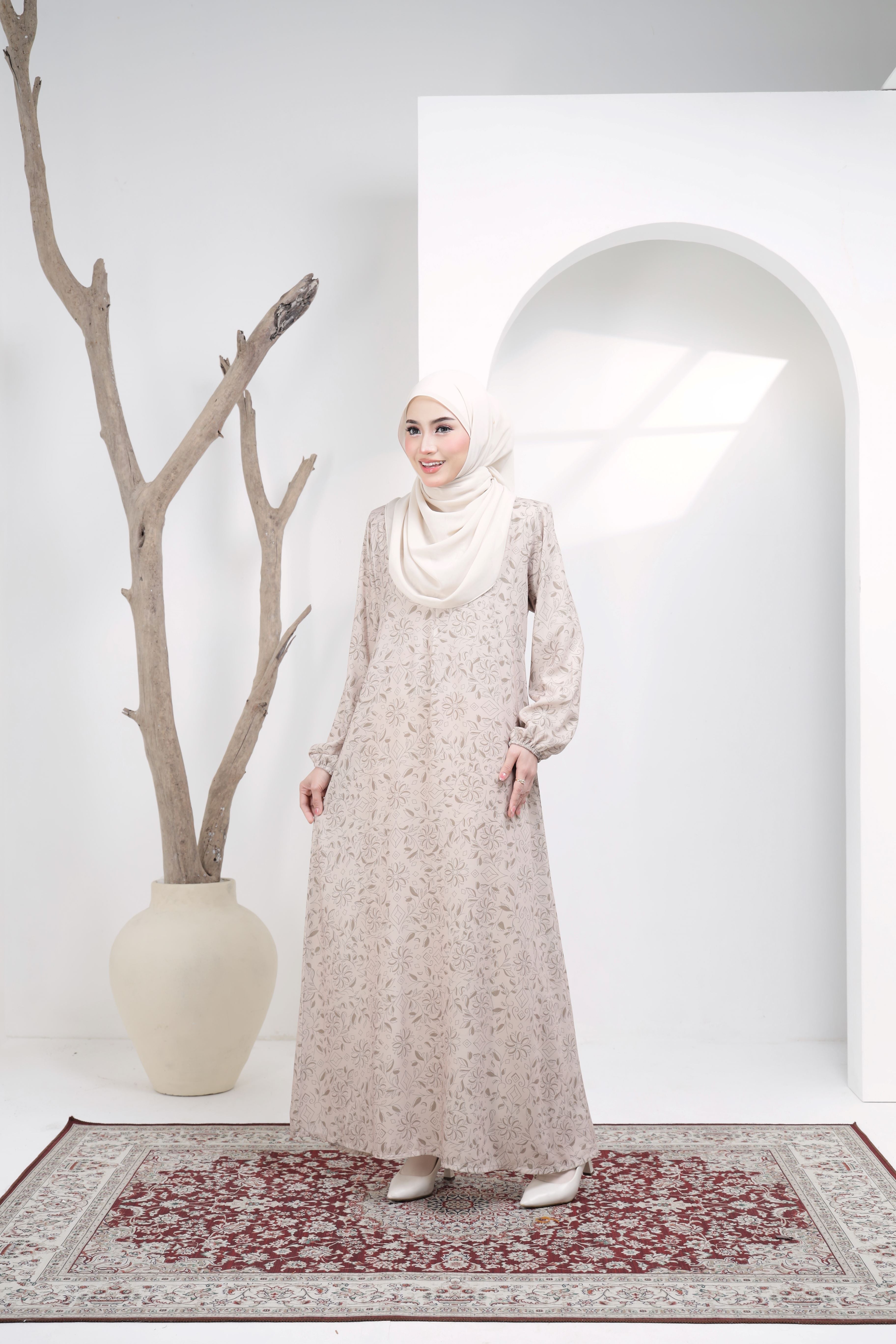 Jubah Zahra Exclusive - JZE-105 ( NUDE )