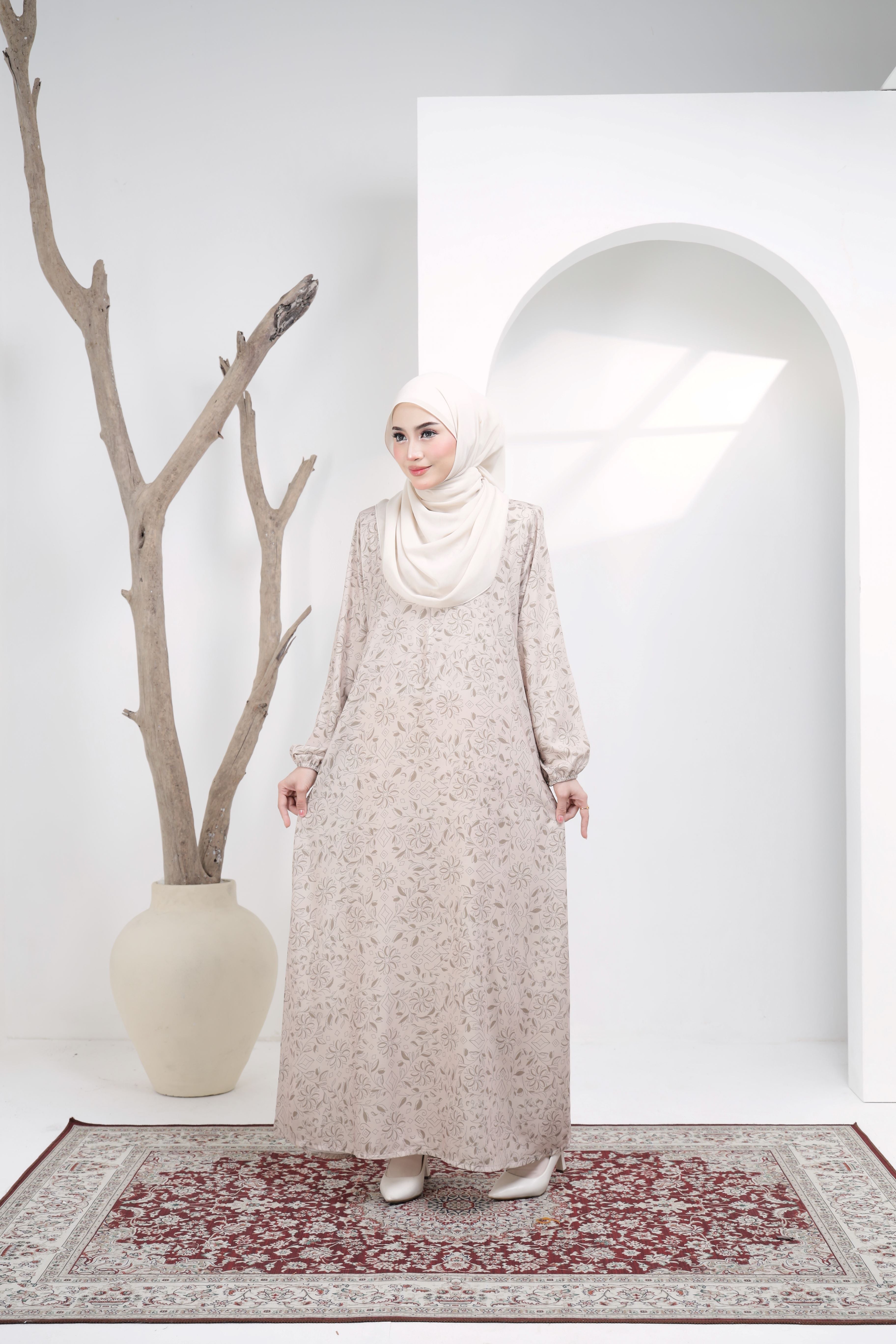 Jubah Zahra Exclusive - JZE-105 ( NUDE )