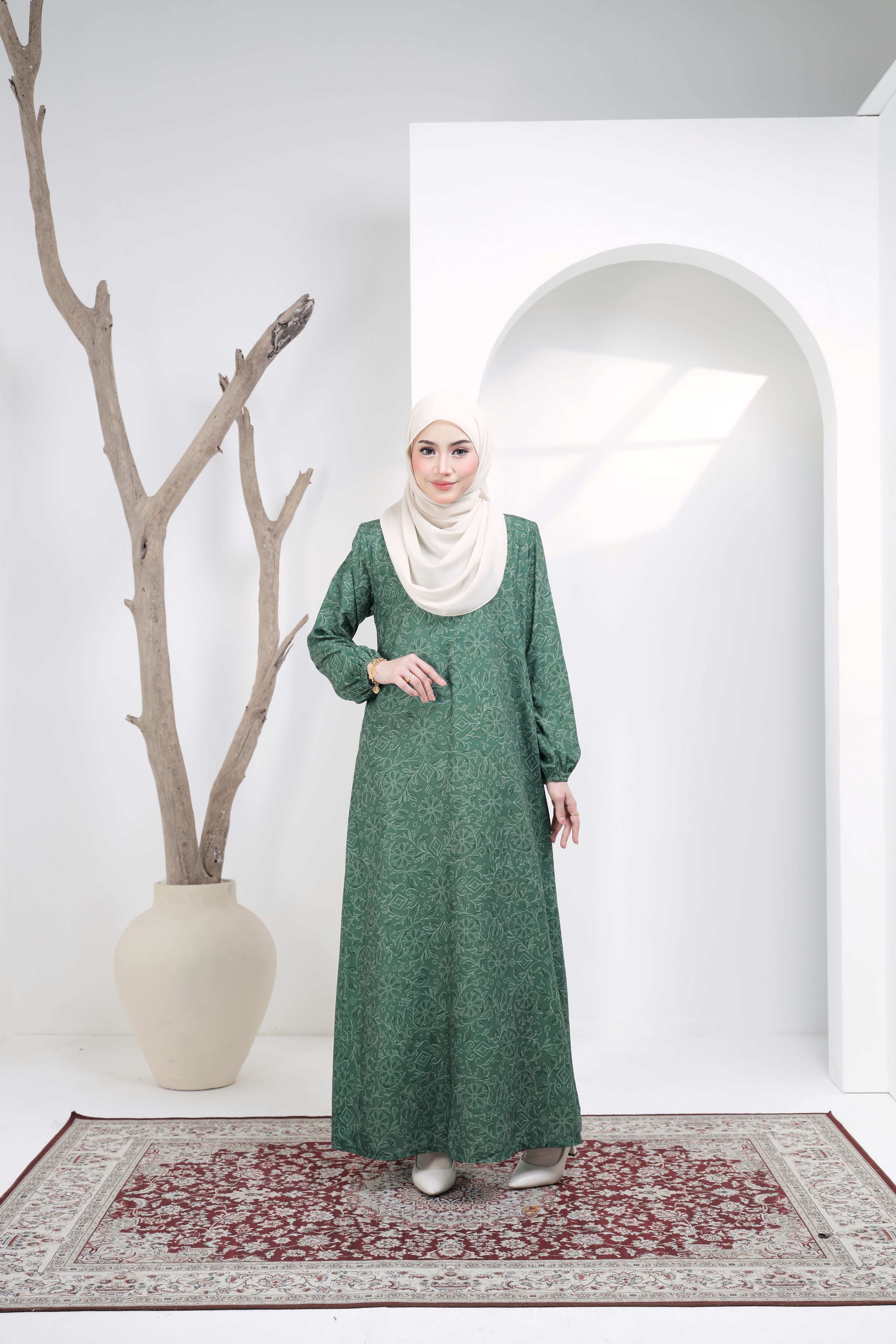 Jubah Zahra Exclusive - JZE-104 ( GREEN )