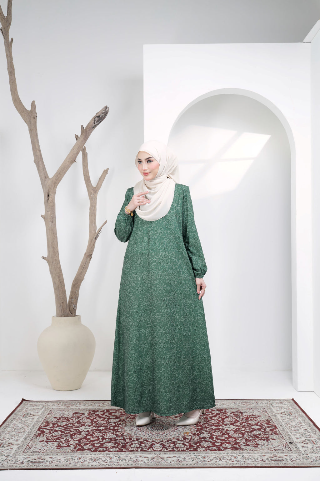 Jubah Zahra Exclusive - JZE-104 ( GREEN )