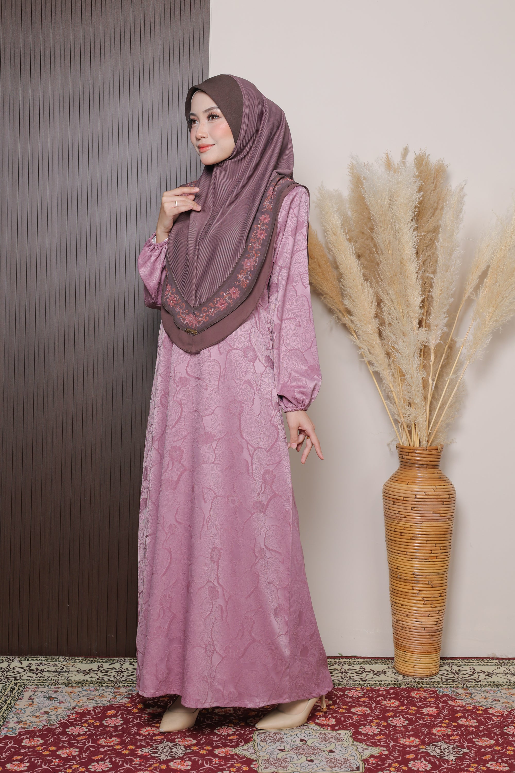 Jubah Naura Exclusive - LIGHT MAUVE