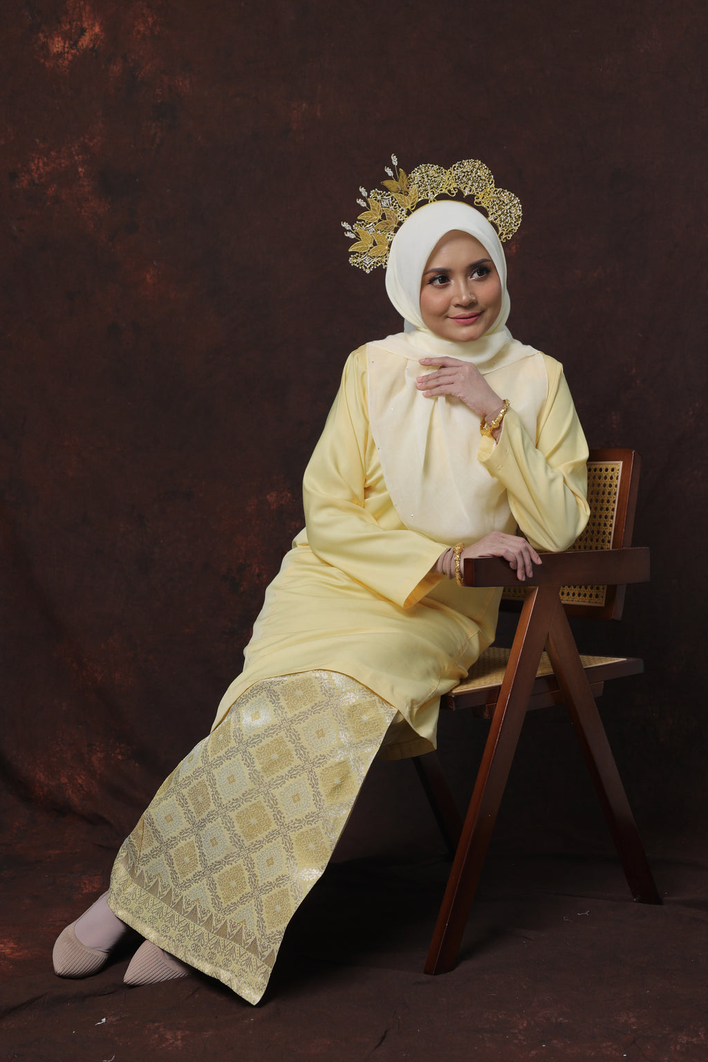 Qaseh Puteri Songket - LIGHT YELLOW