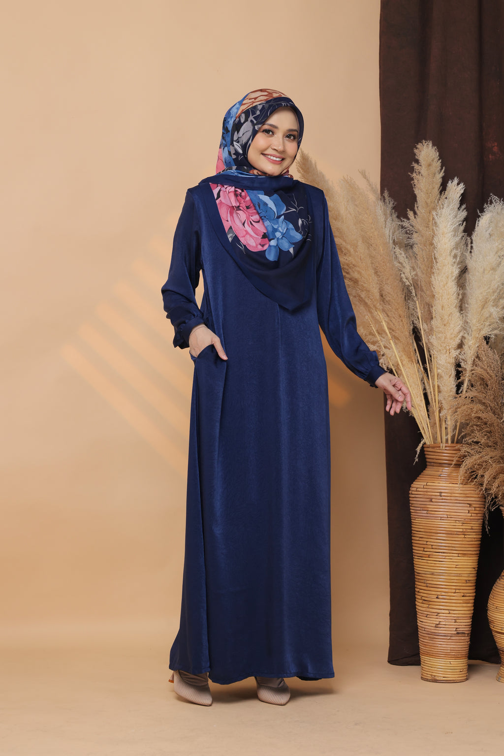 Jubah Maisarah -JMP-905 ( BLUE BLACK )