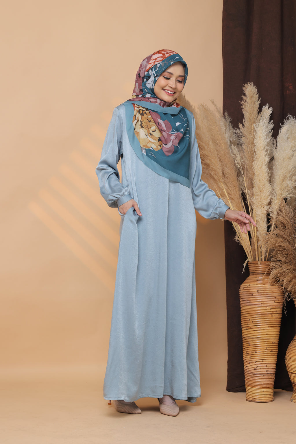 Jubah Maisarah - JMP-902 ( DUSTY BLUE )