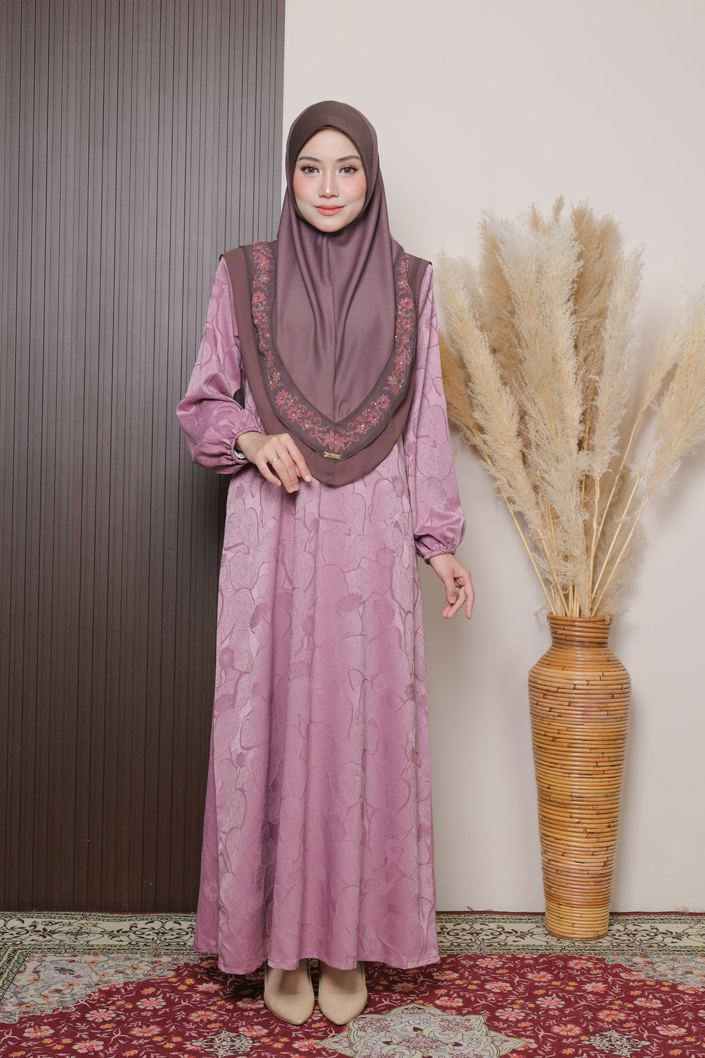 Jubah Naura Exclusive - JNE-125 ( LIGHT MAUVE )