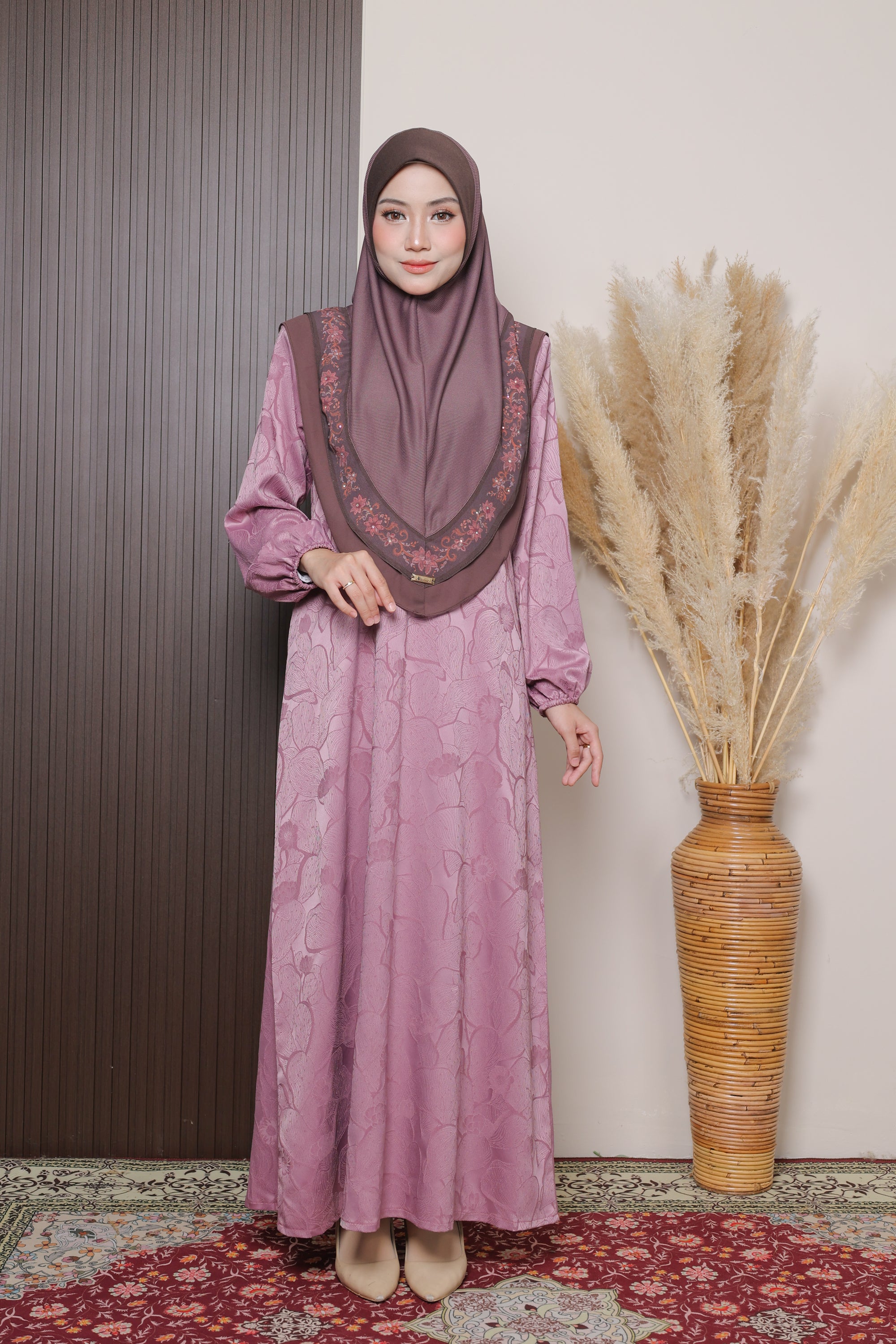 Jubah Naura Exclusive - LIGHT MAUVE