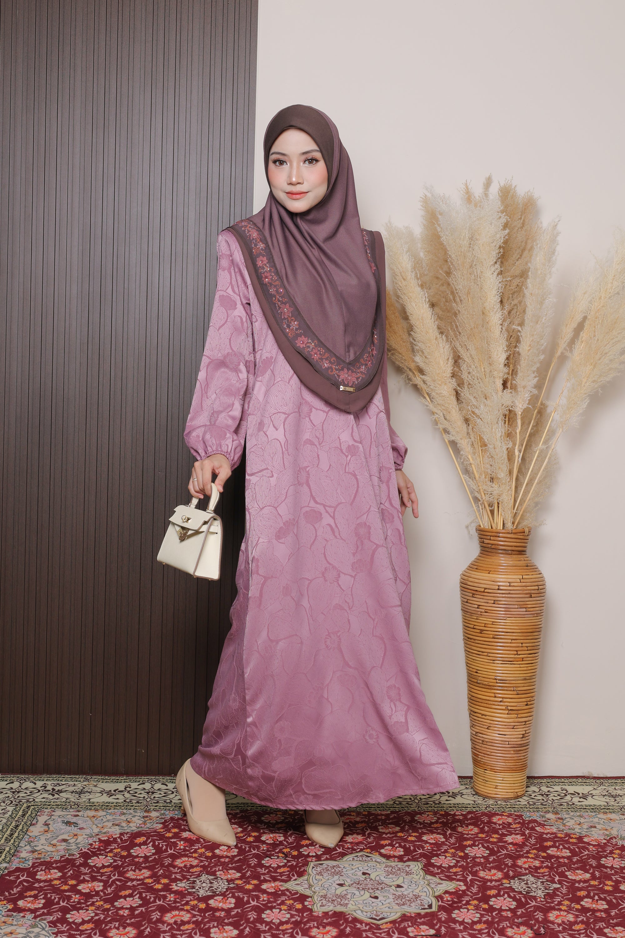 Jubah Naura Exclusive - LIGHT MAUVE