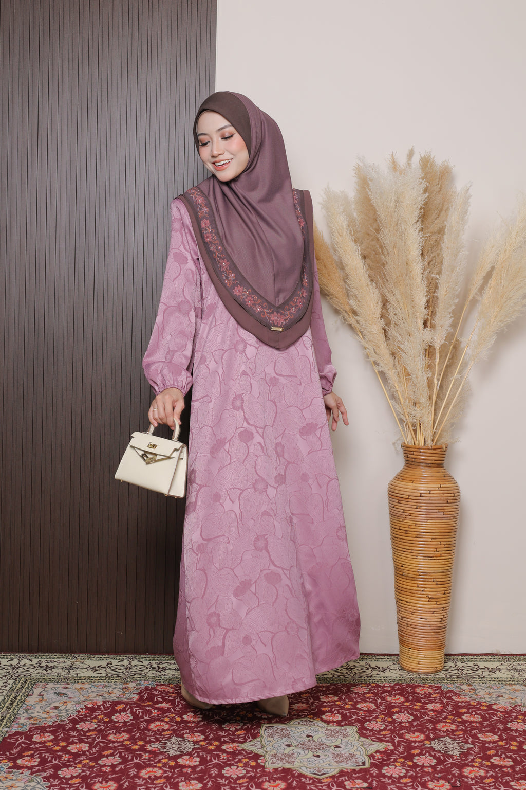 Jubah Naura Exclusive - JNE-125 ( LIGHT MAUVE )