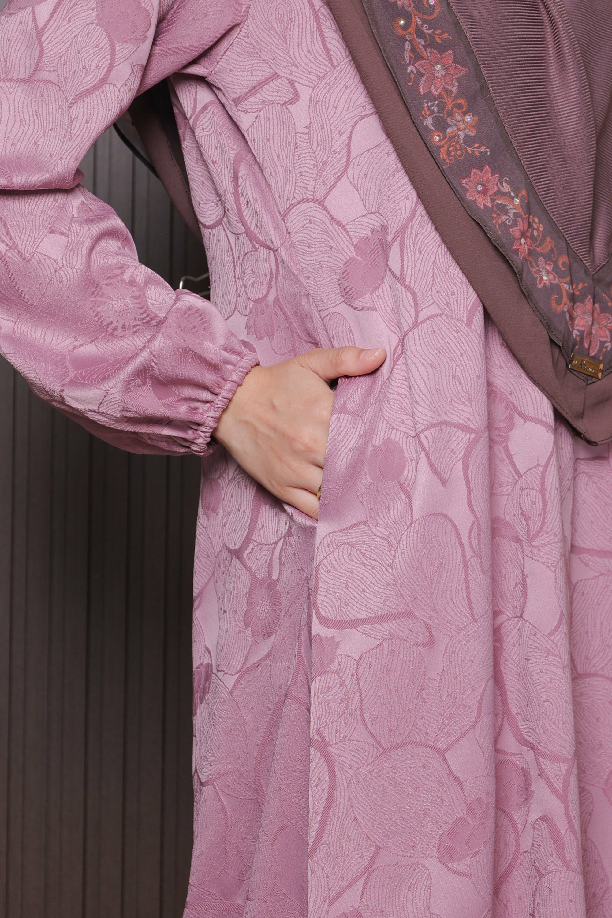 Jubah Naura Exclusive - LIGHT MAUVE