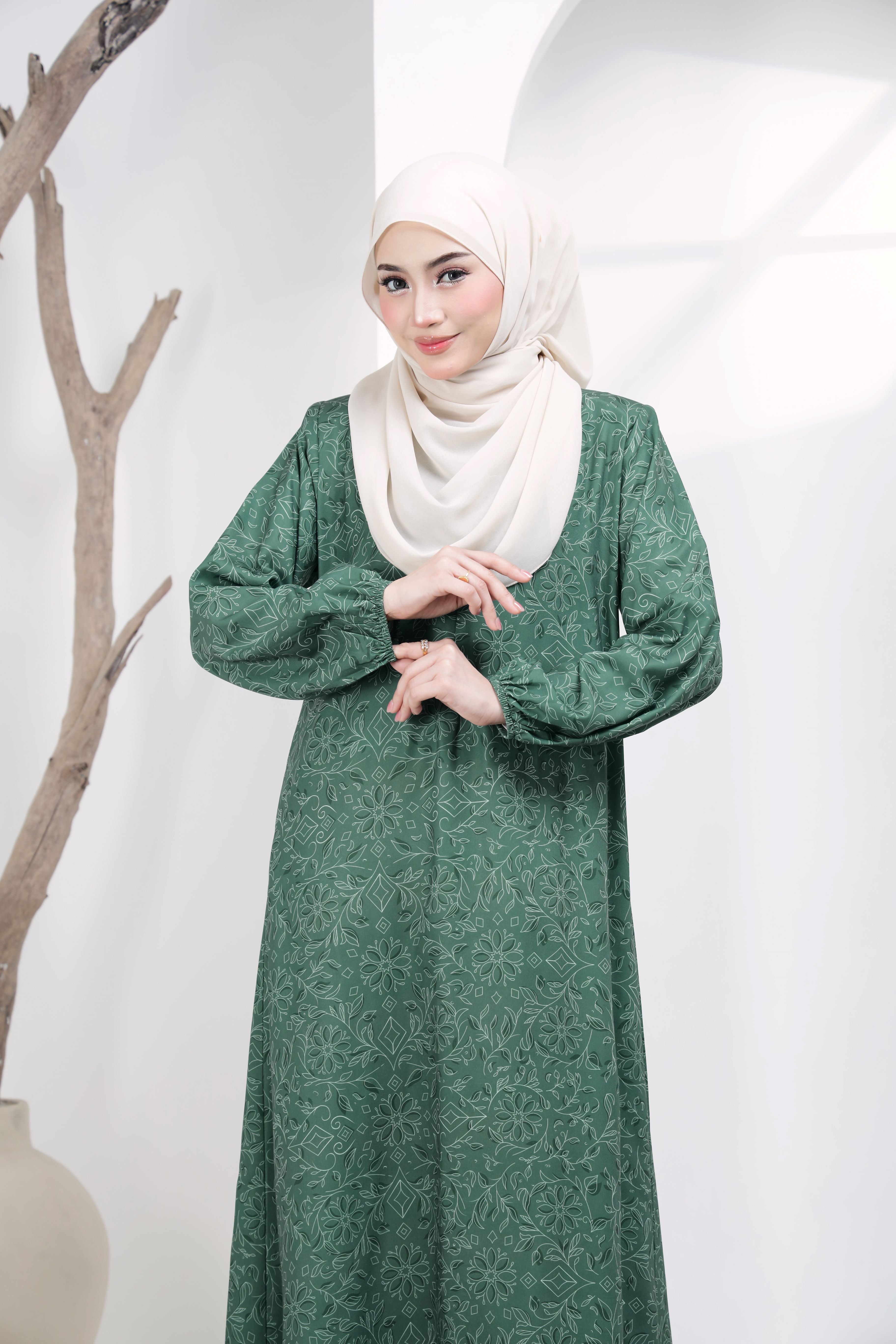 Jubah Zahra Exclusive - JZE-104 ( GREEN )