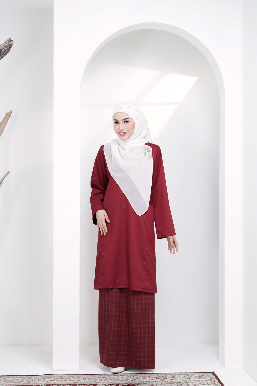 Kurung Johor Classic- KJC-202 ( Maroon )