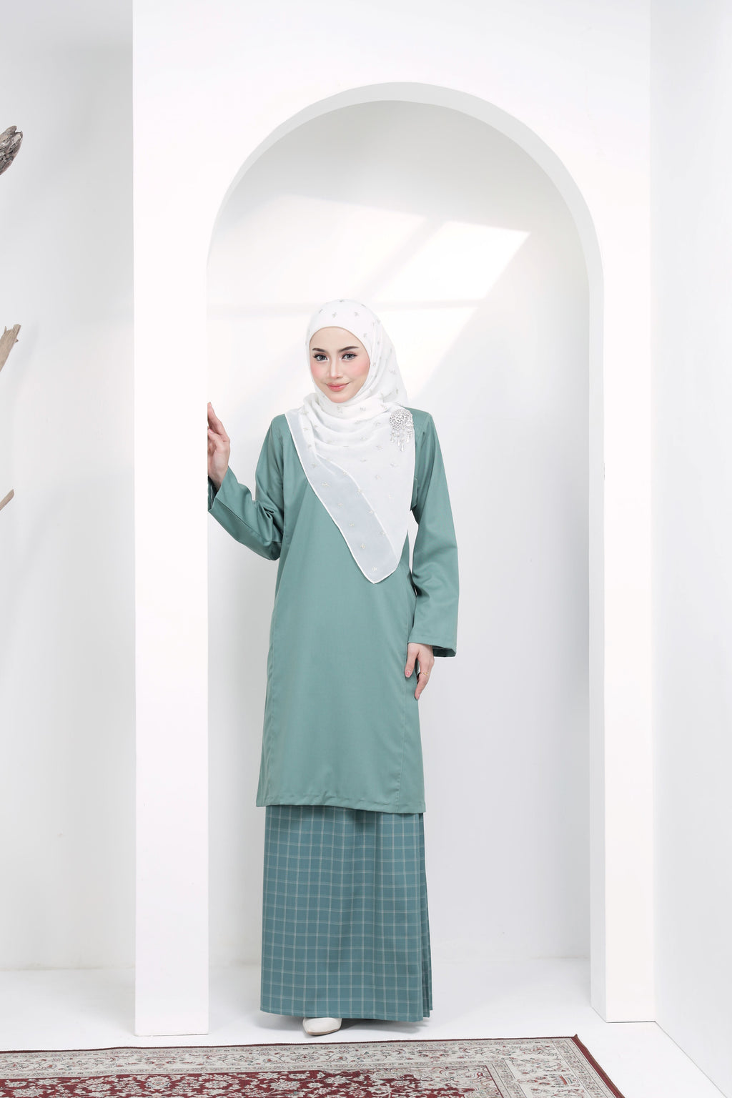 Kurung Johor Classic- KJC-203 ( Steel Teal )